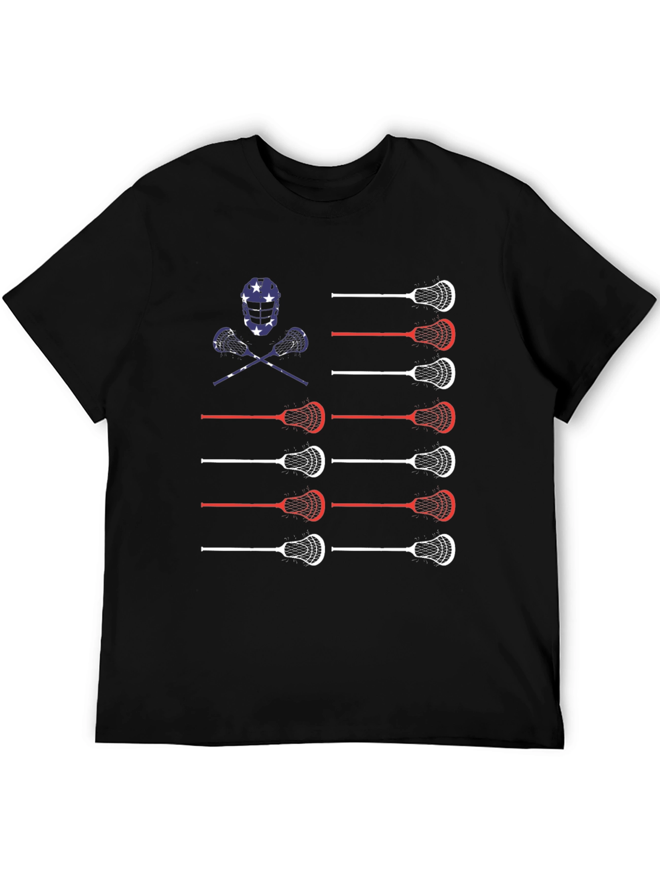 Lacrosse American Flag T-Shirt