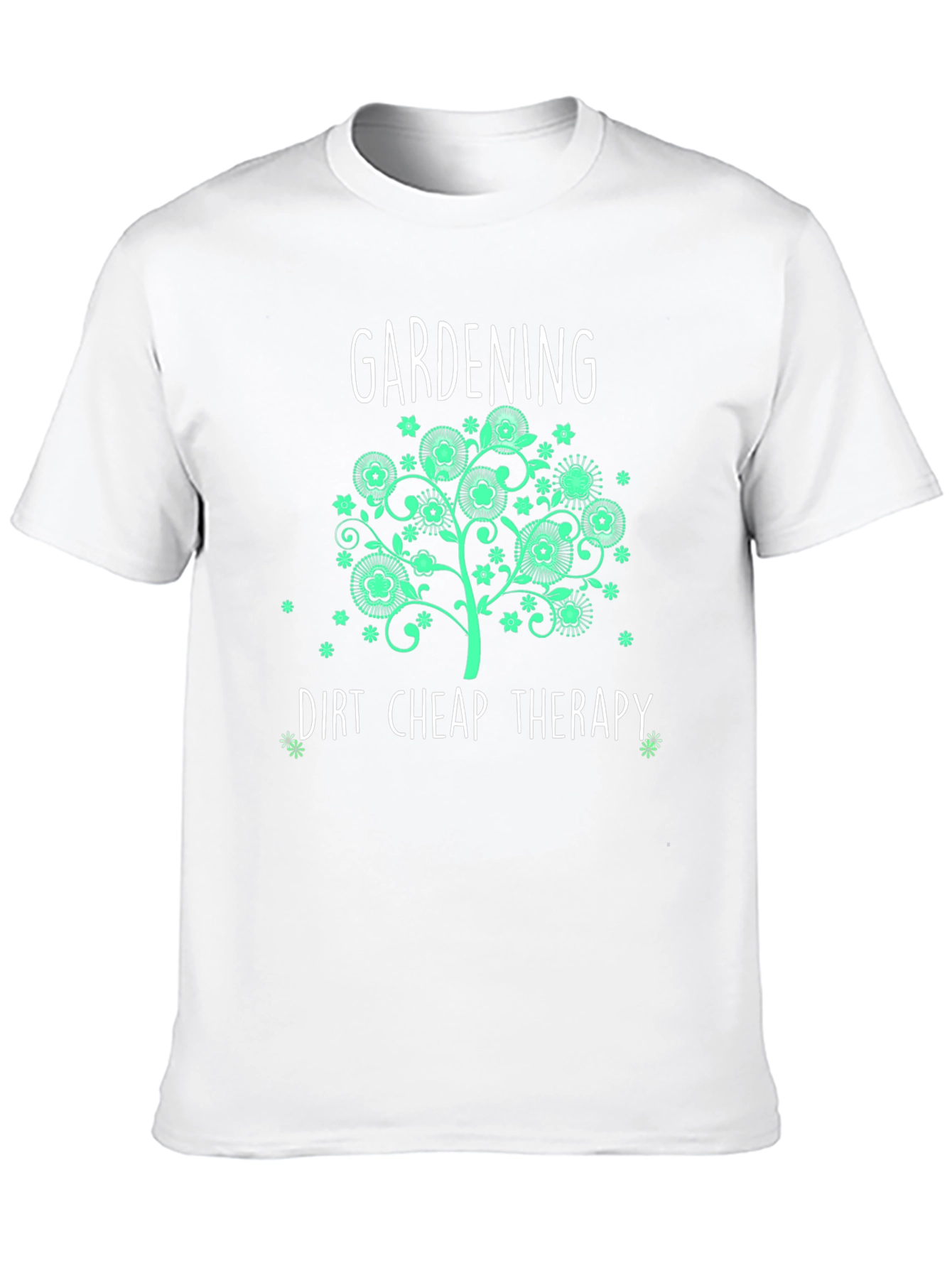Gardening Dirt Cheap Therapy Black T-Shirt
