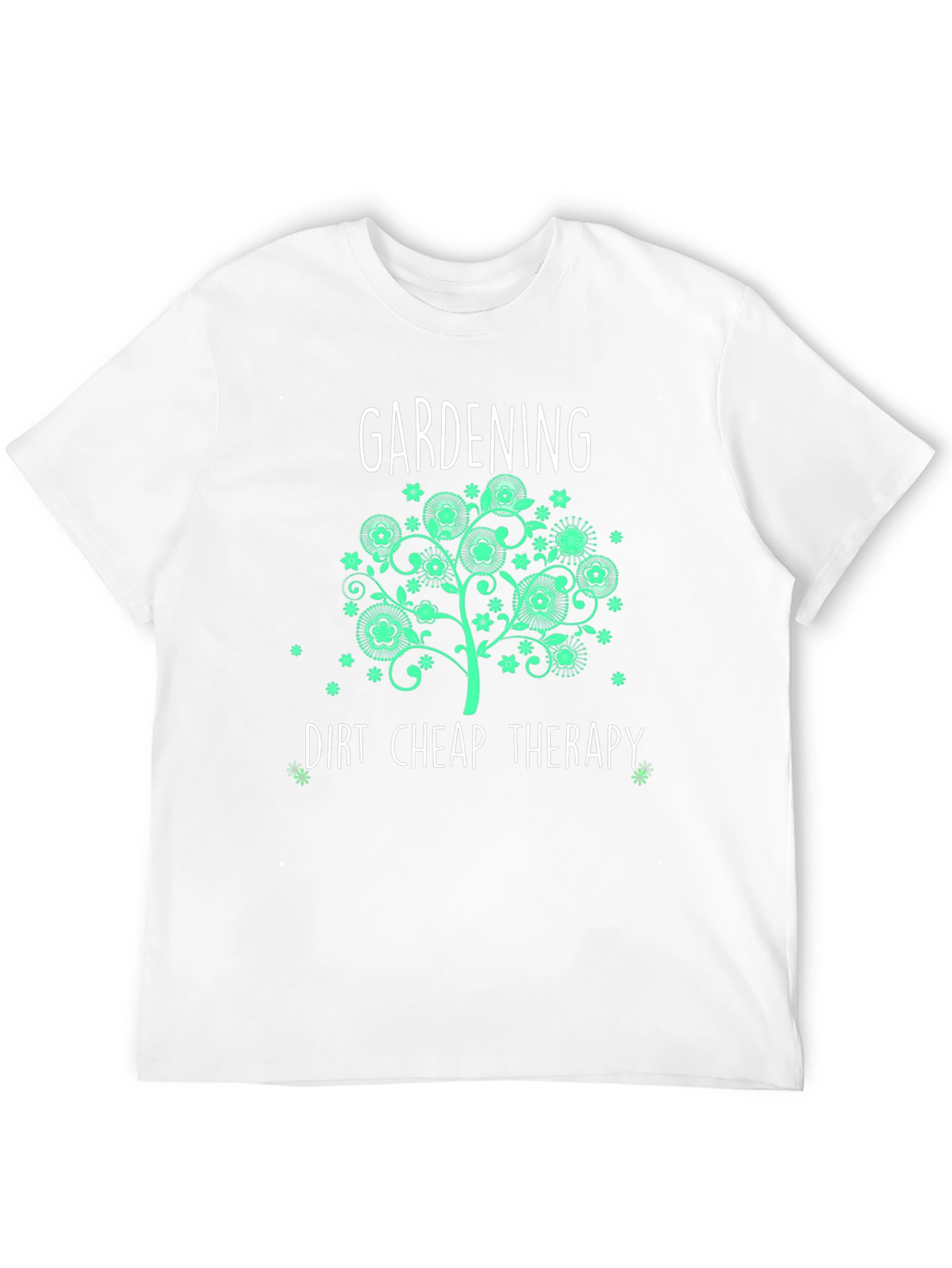 Gardening Dirt Cheap Therapy Black T-Shirt