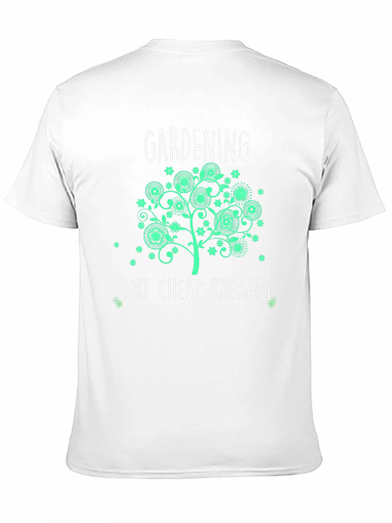 Gardening Dirt Cheap Therapy Black T-Shirt