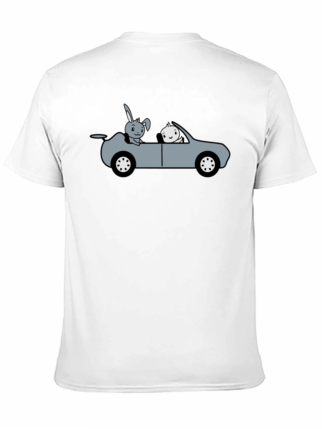 Cute Cartoon Animal Car Ride Graphic T-Shirt