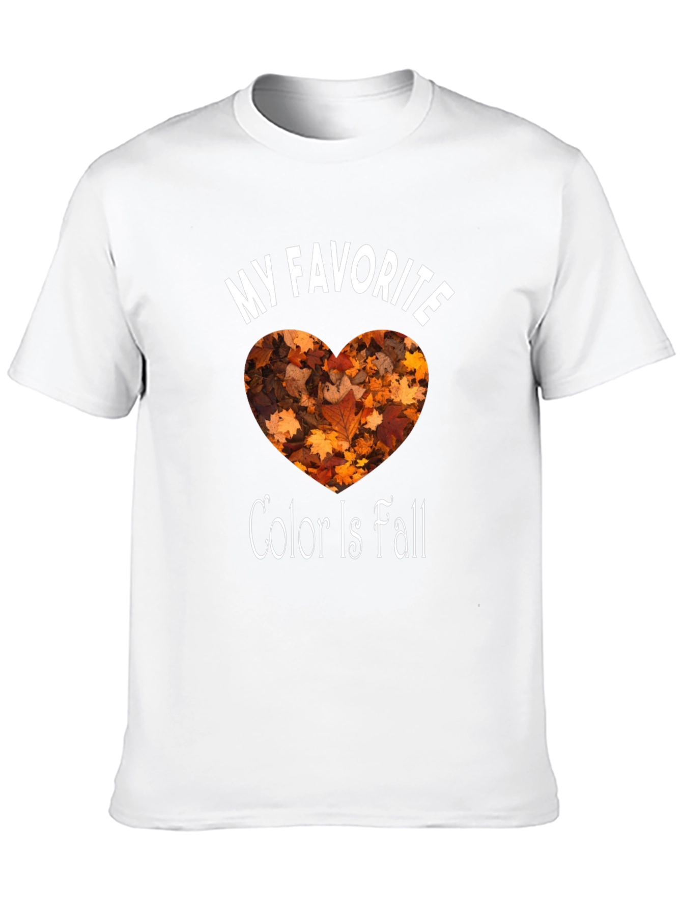 Fall Foliage Heart Graphic Tee