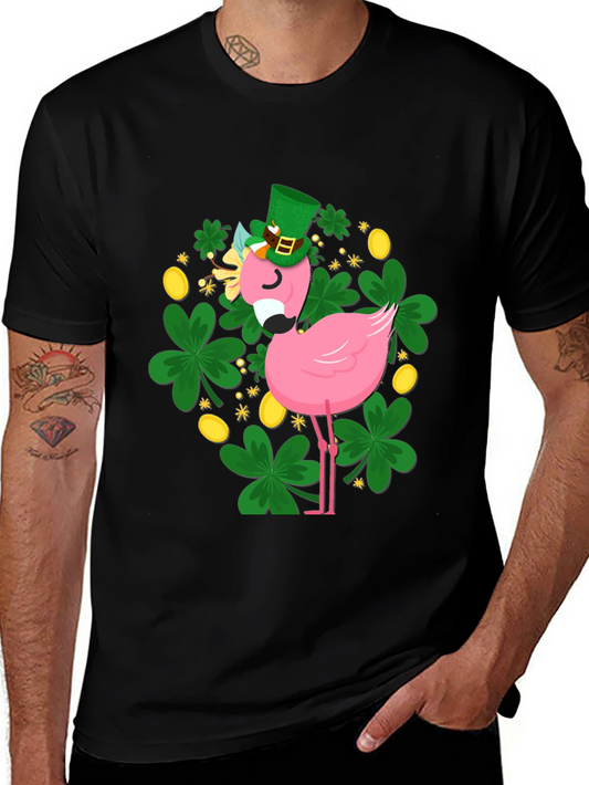 St. Patricks Day Flamingo T-Shirt