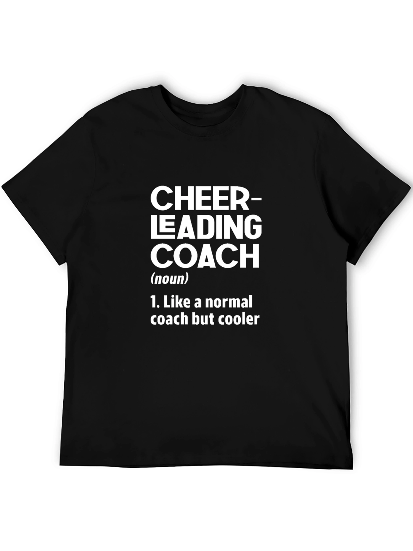 Cheerleading Coach Definition Black T-Shirt