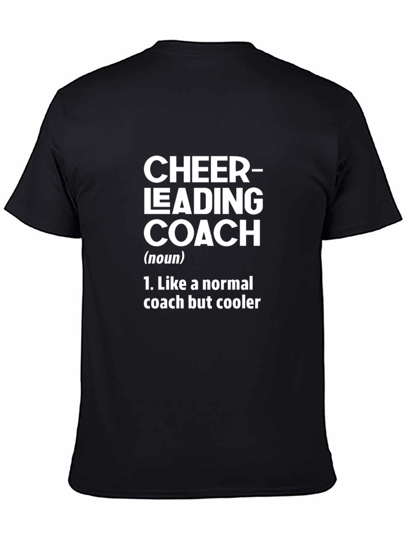 Cheerleading Coach Definition Black T-Shirt