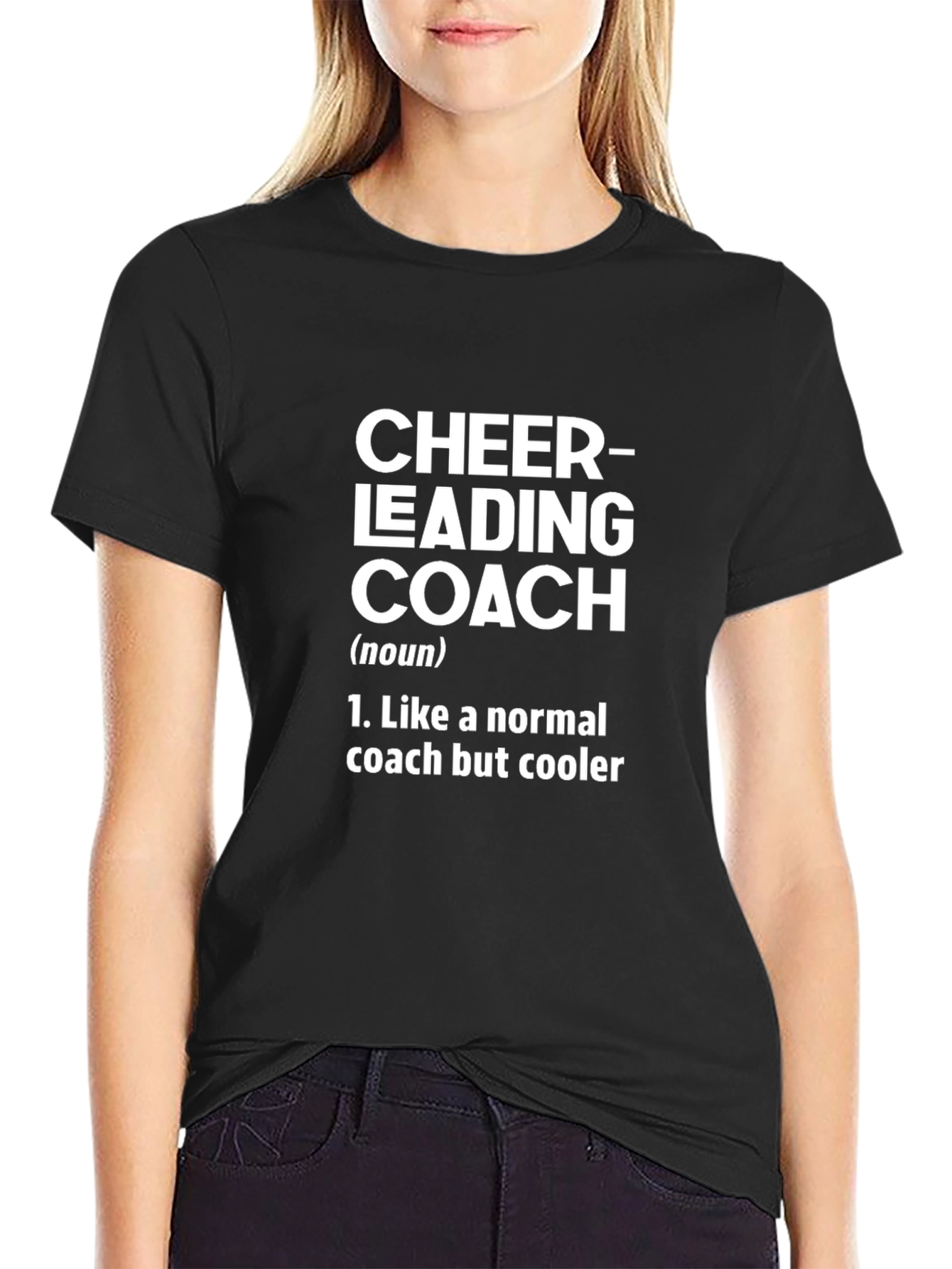 Cheerleading Coach Definition Black T-Shirt