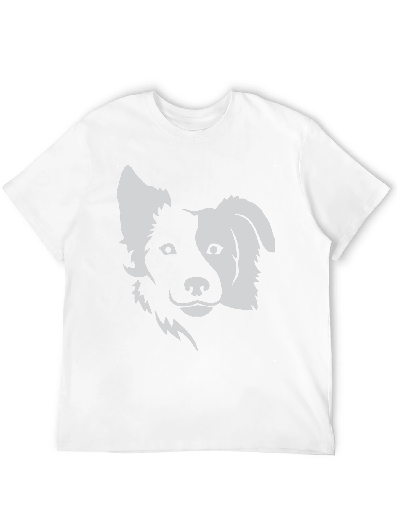 Dog Graphic Tee - Black Cotton Blend T-Shirt