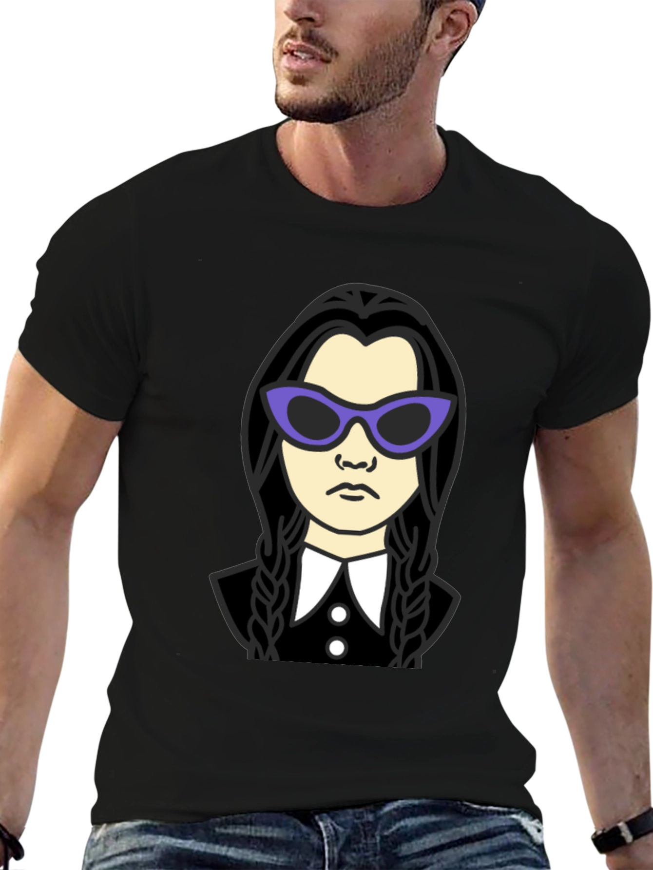 Wednesday Addams Sunglasses Graphic Tee