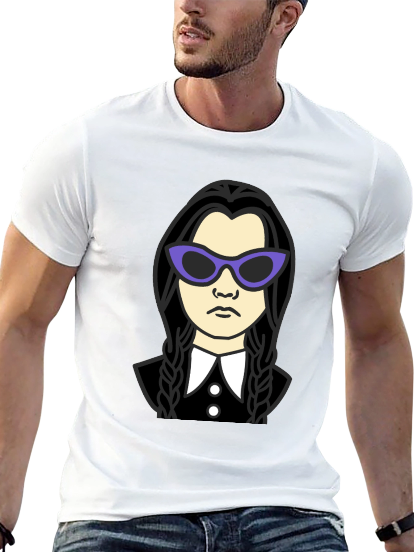 Wednesday Addams Sunglasses Graphic Tee
