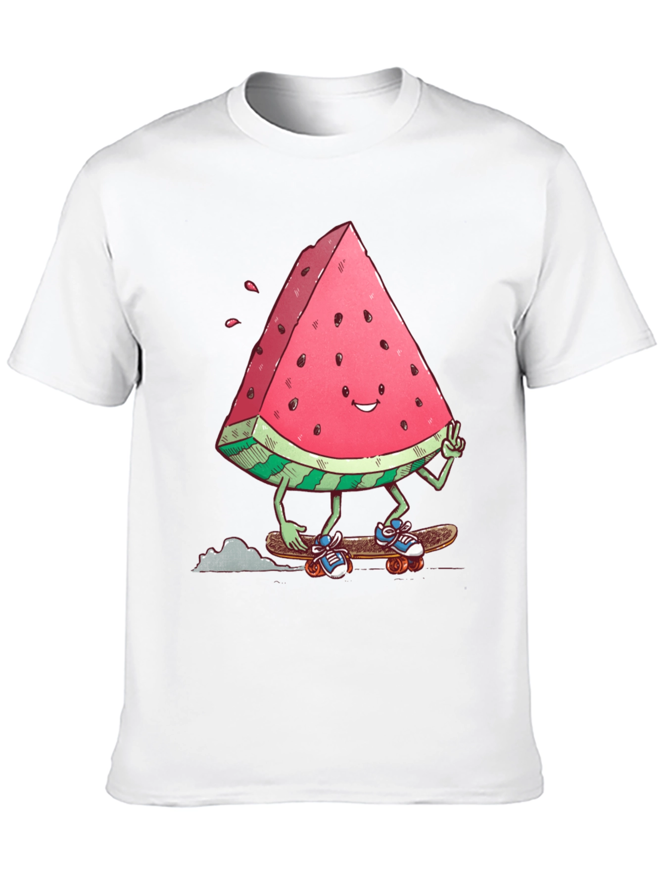 Skating Watermelon Graphic Tee