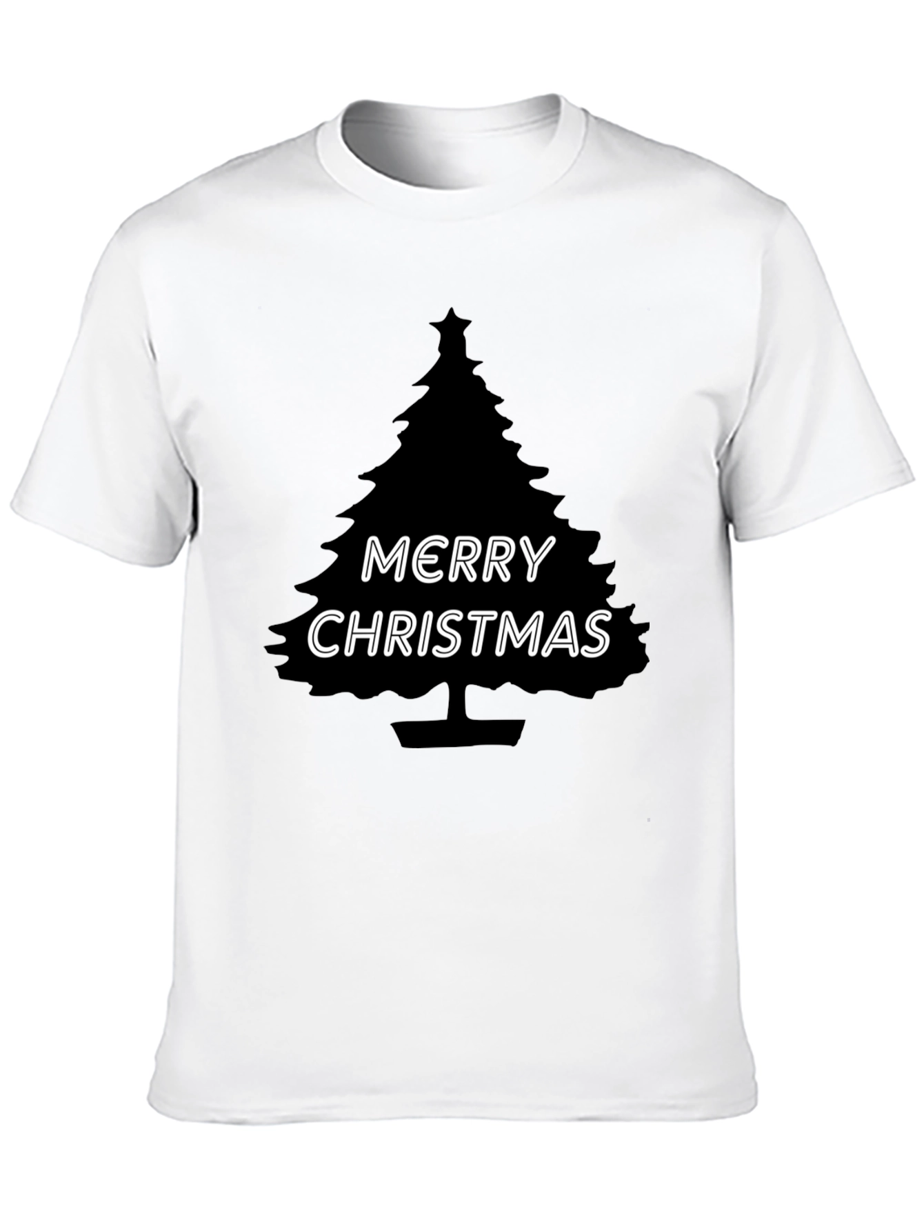 Merry Christmas Tree T-Shirt - Holiday Festive Tee