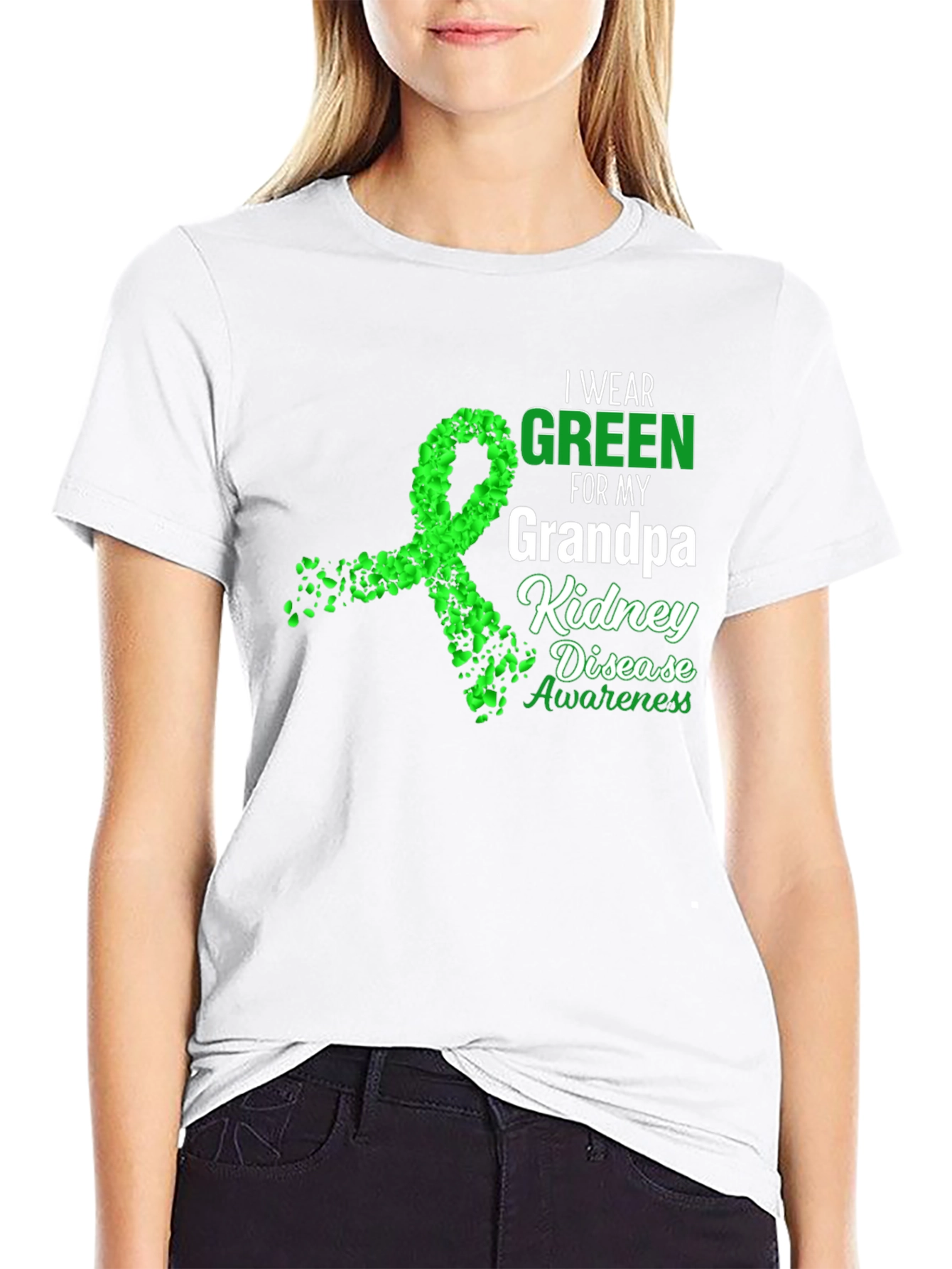 Green Ribbon Kidney Disease Awareness T-Shirt
