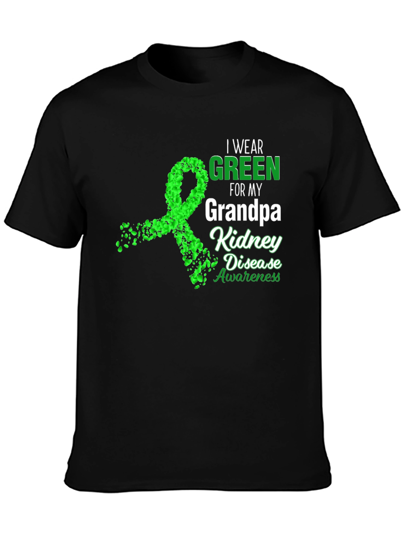 Green Ribbon Kidney Disease Awareness T-Shirt