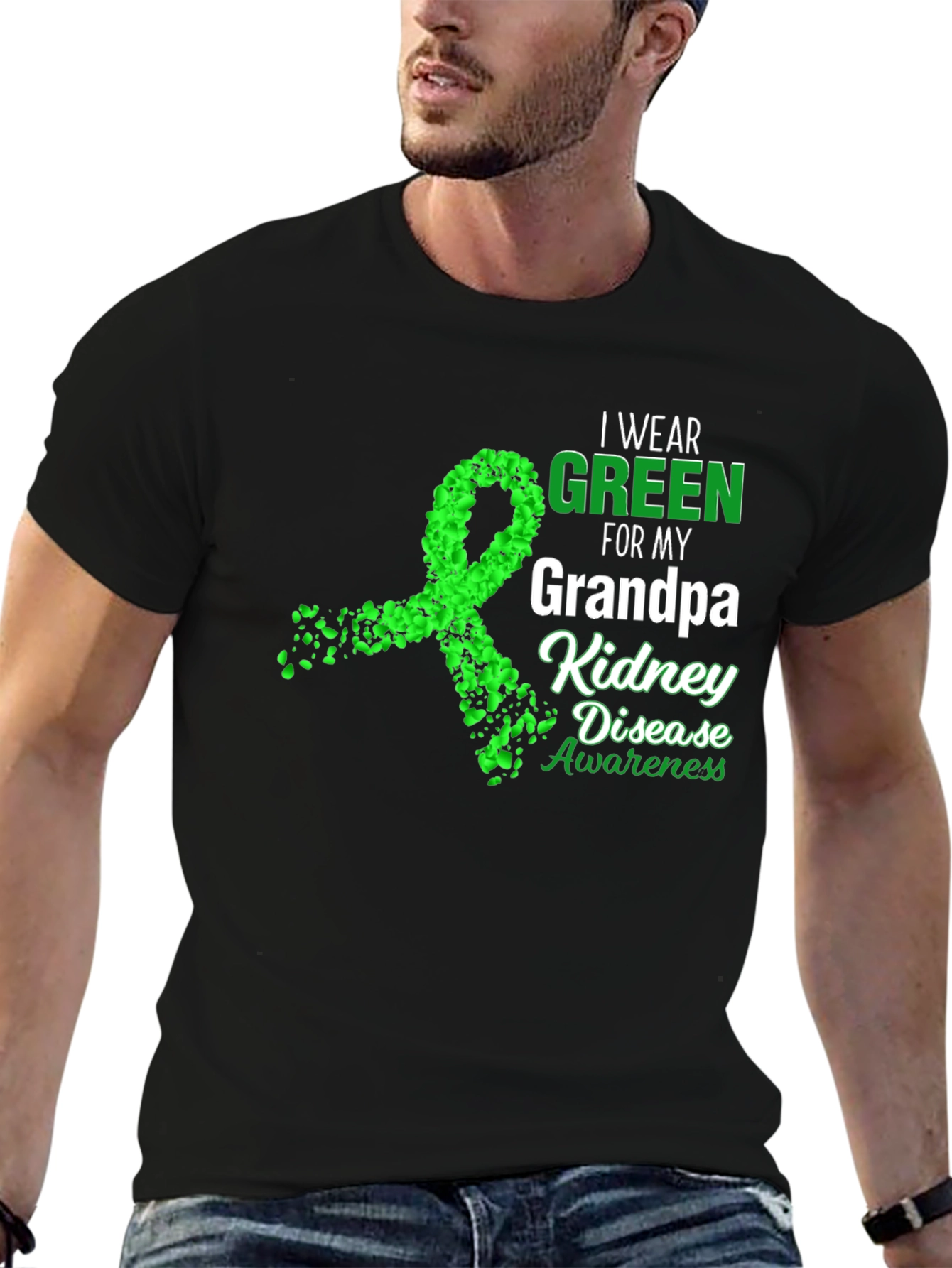 Green Ribbon Kidney Disease Awareness T-Shirt