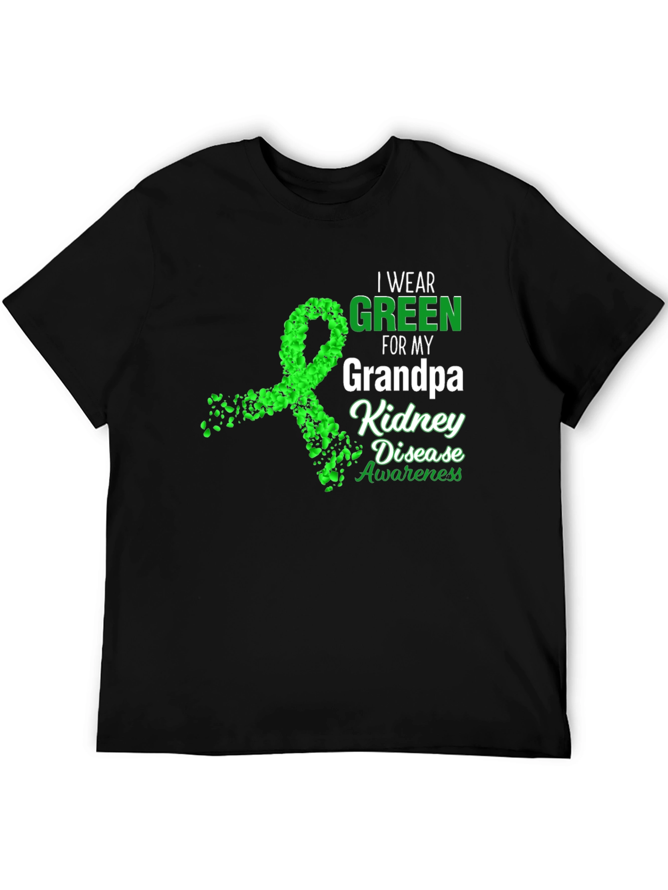 Green Ribbon Kidney Disease Awareness T-Shirt