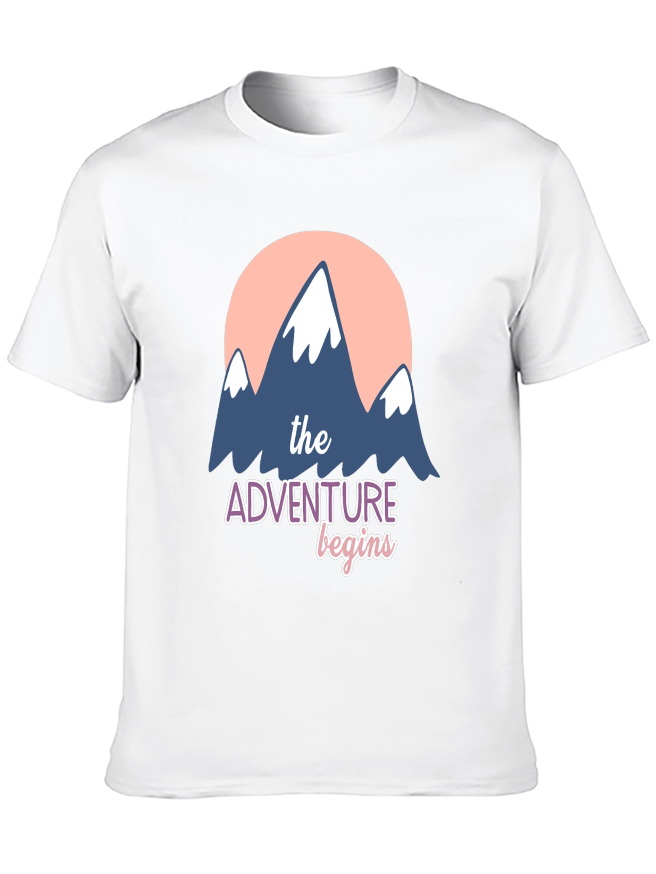 Adventure Begins Graphic T-Shirt - Black