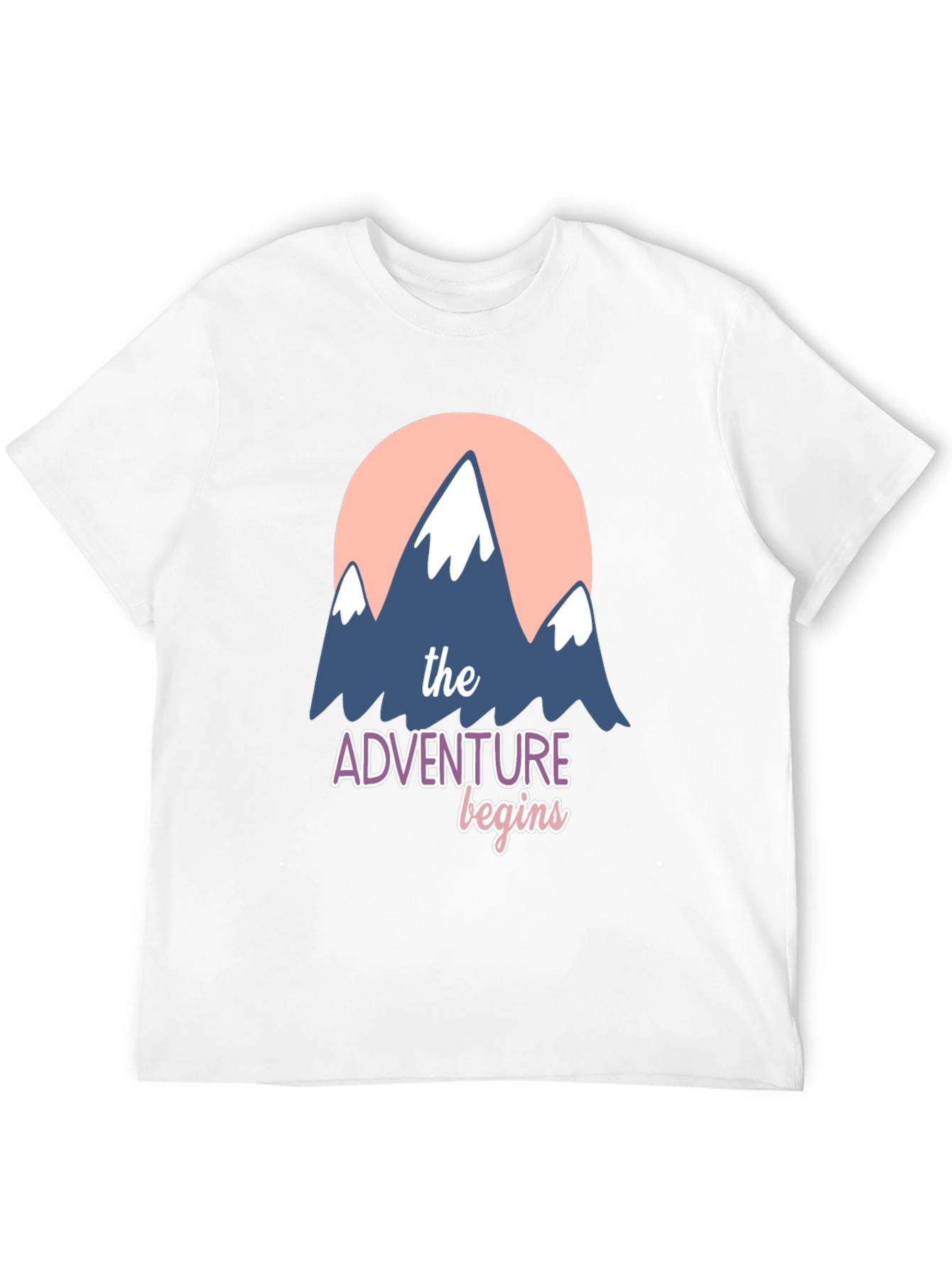Adventure Begins Graphic T-Shirt - Black