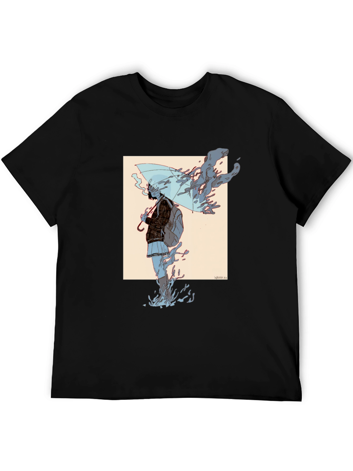 Graphic Print Black T-Shirt