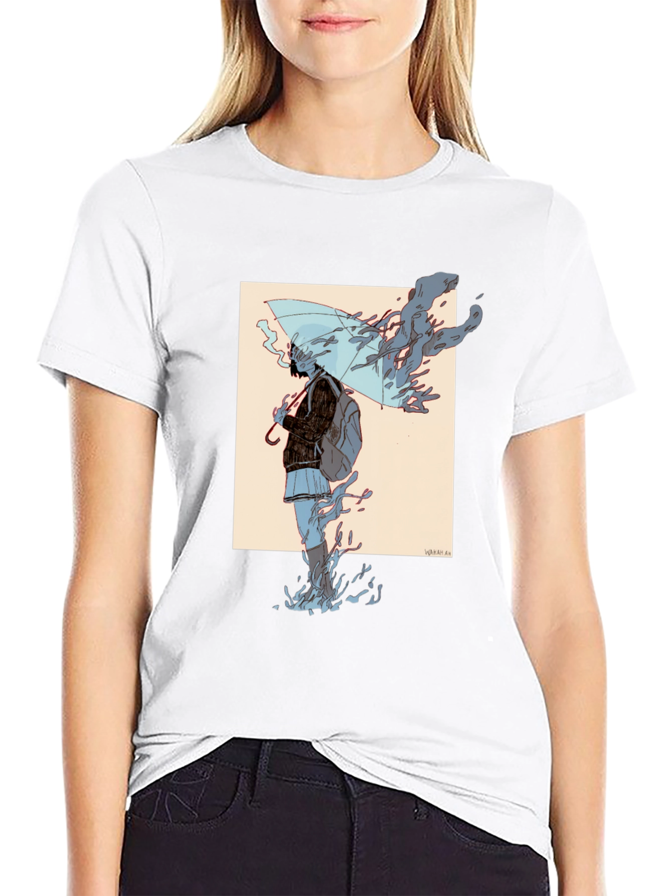 Graphic Print Black T-Shirt