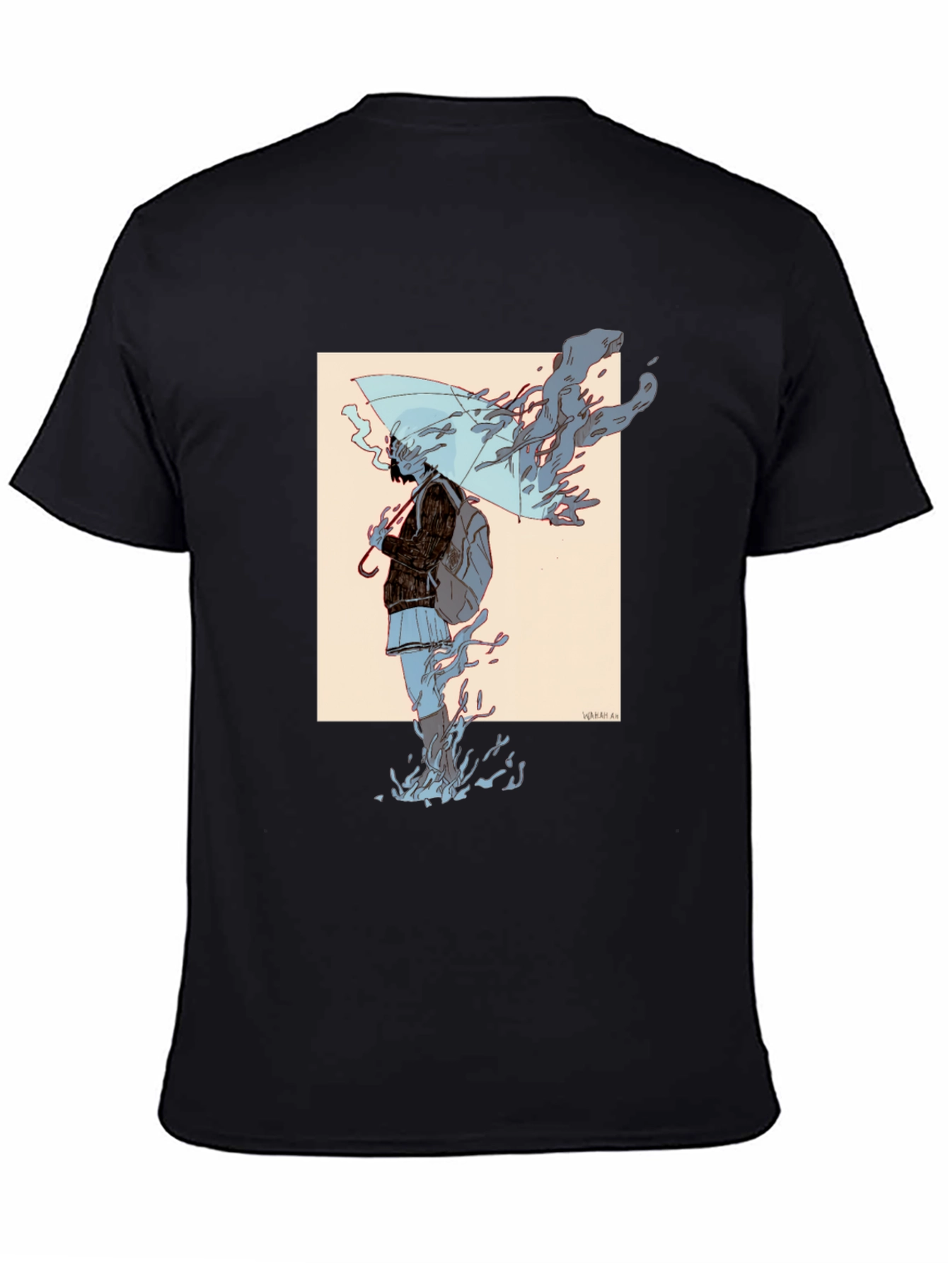Graphic Print Black T-Shirt