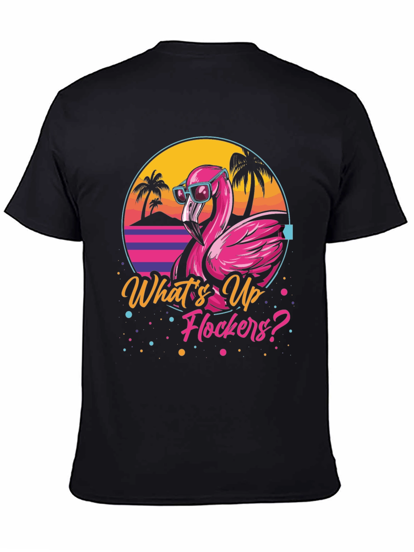 Whats Up Flockers? Flamingo Graphic Tee