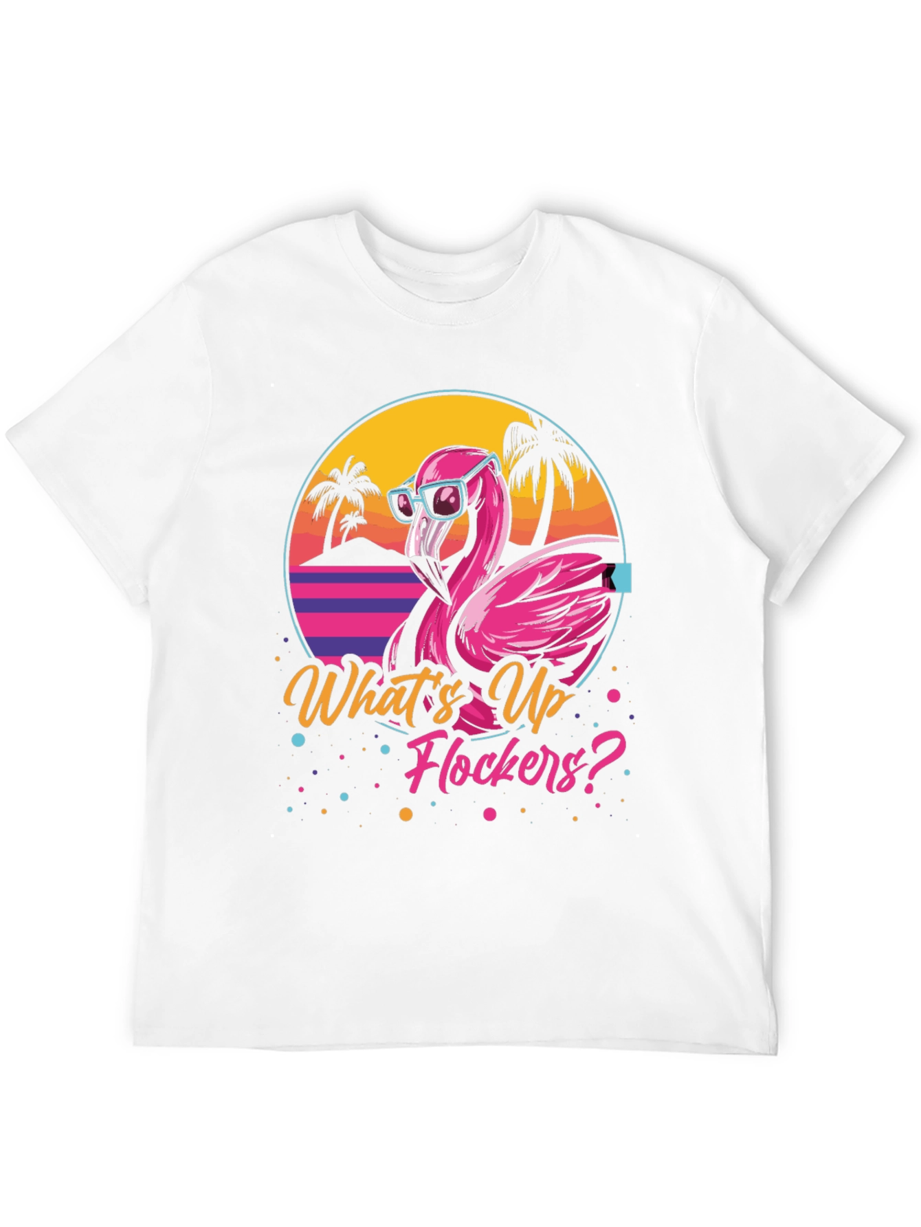 Whats Up Flockers? Flamingo Graphic Tee