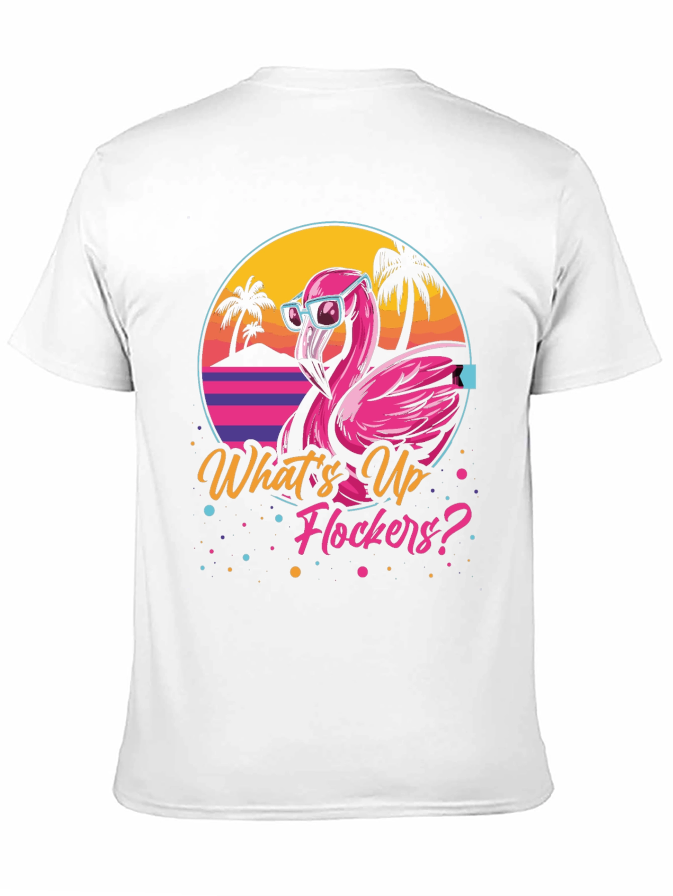 Whats Up Flockers? Flamingo Graphic Tee