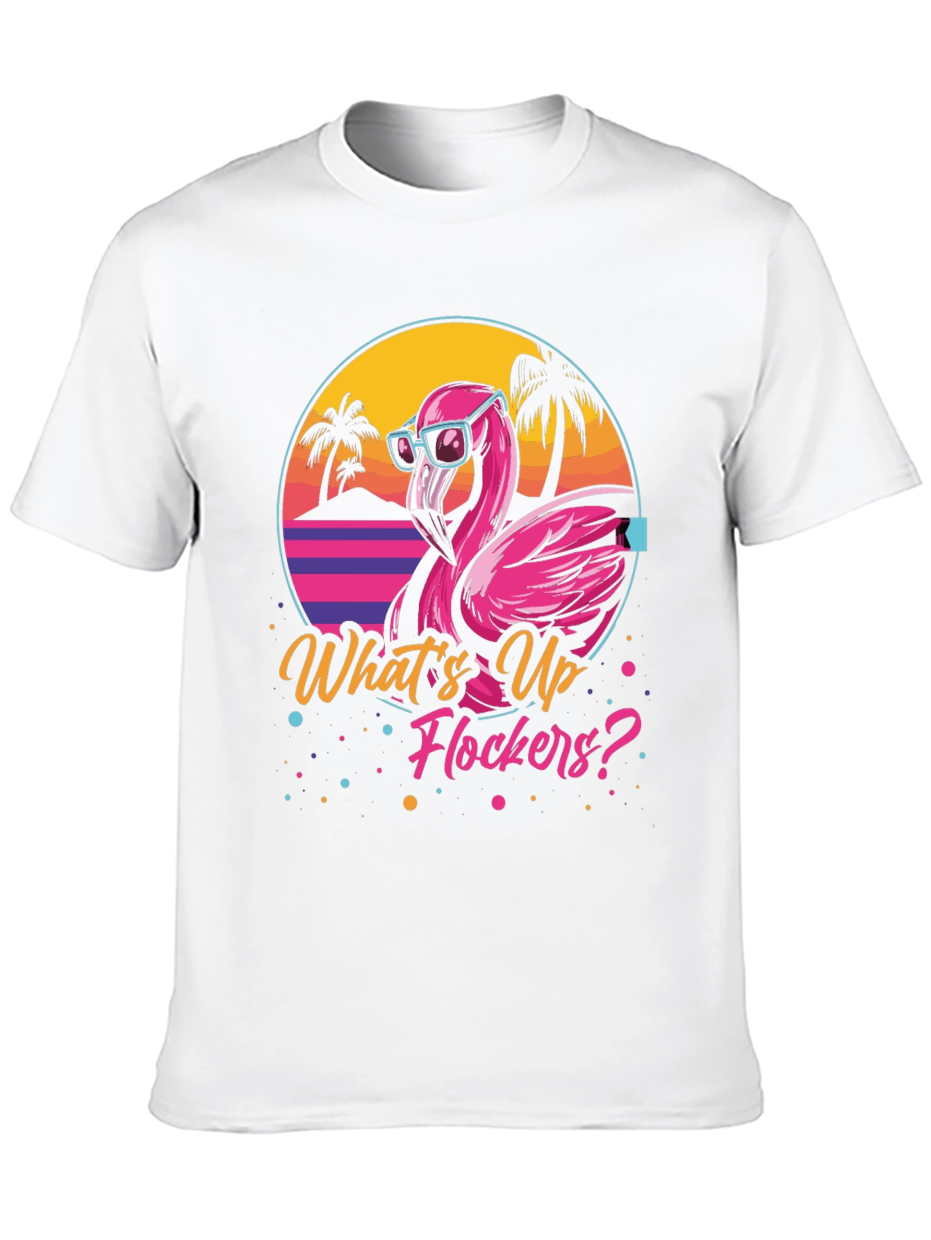 Whats Up Flockers? Flamingo Graphic Tee