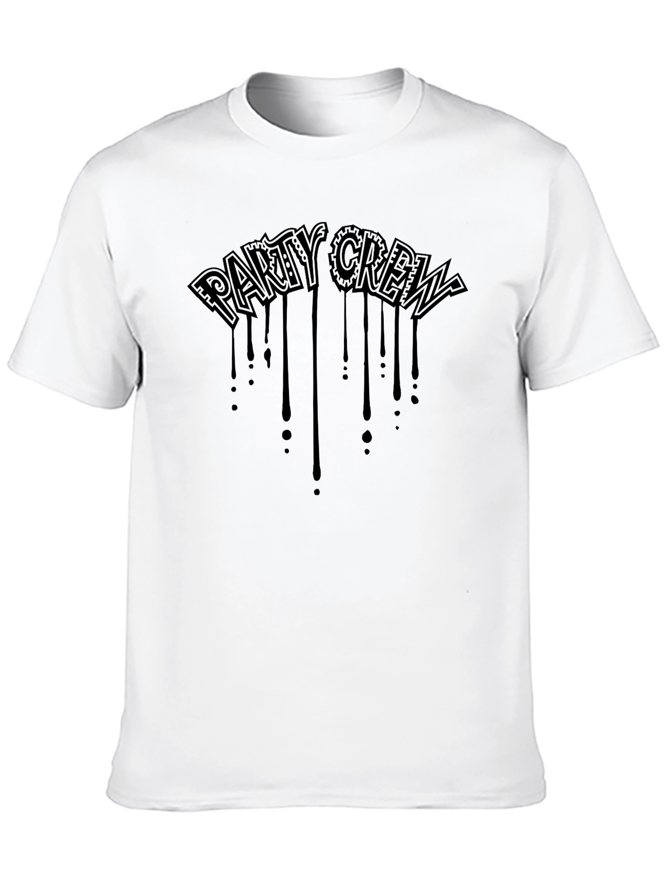 Party Crew Black Graphic T-Shirt