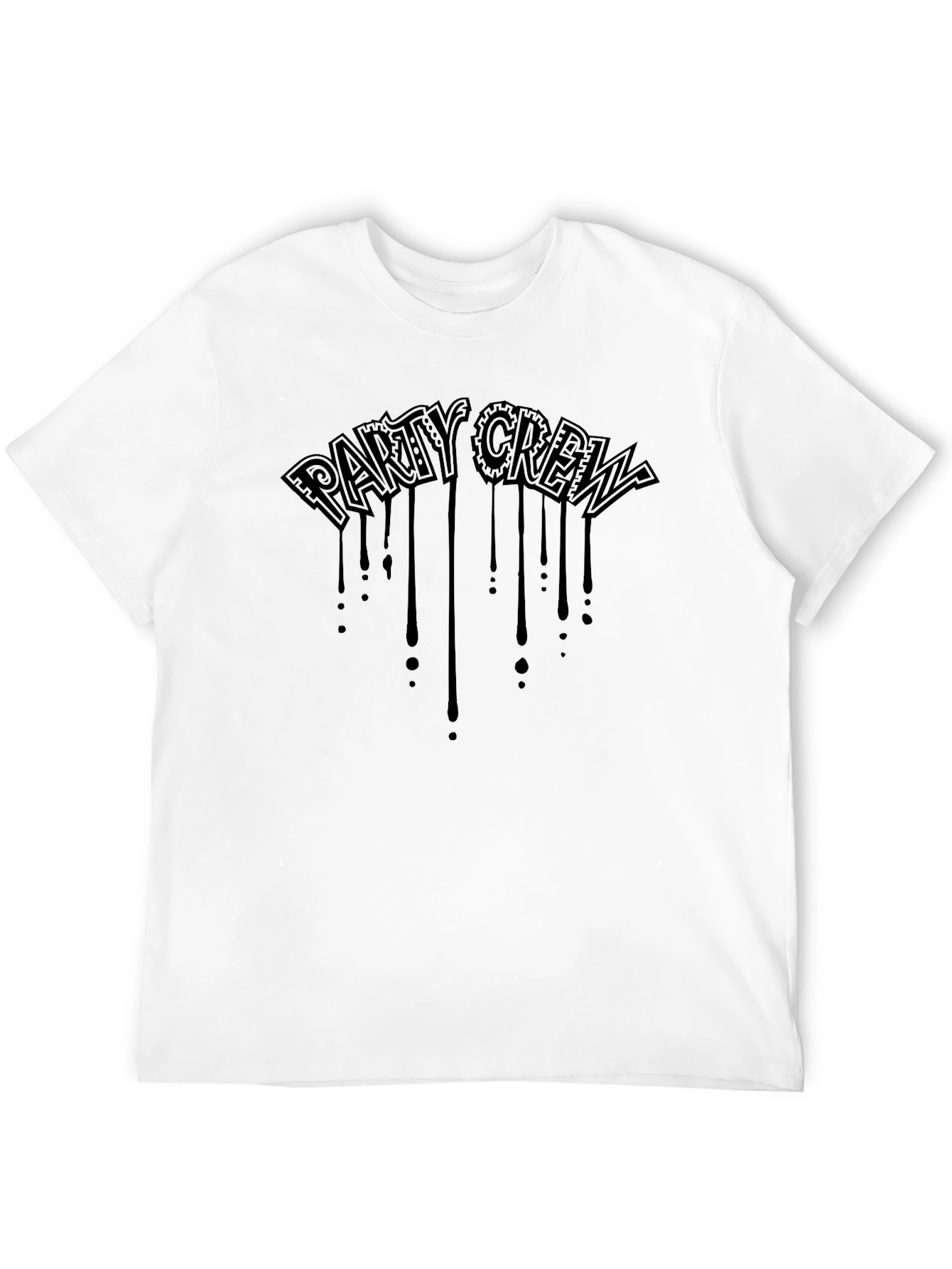 Party Crew Black Graphic T-Shirt