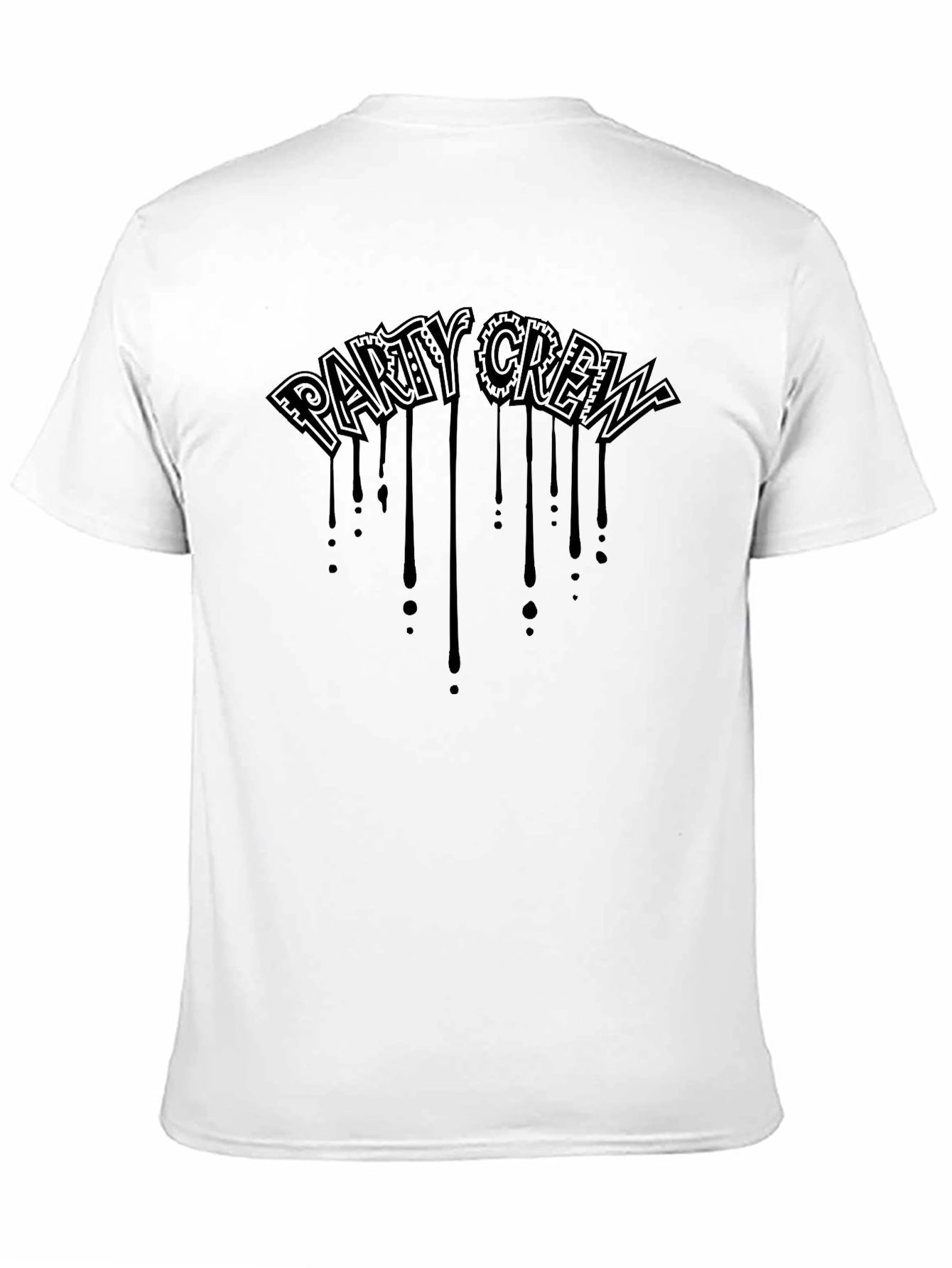 Party Crew Black Graphic T-Shirt