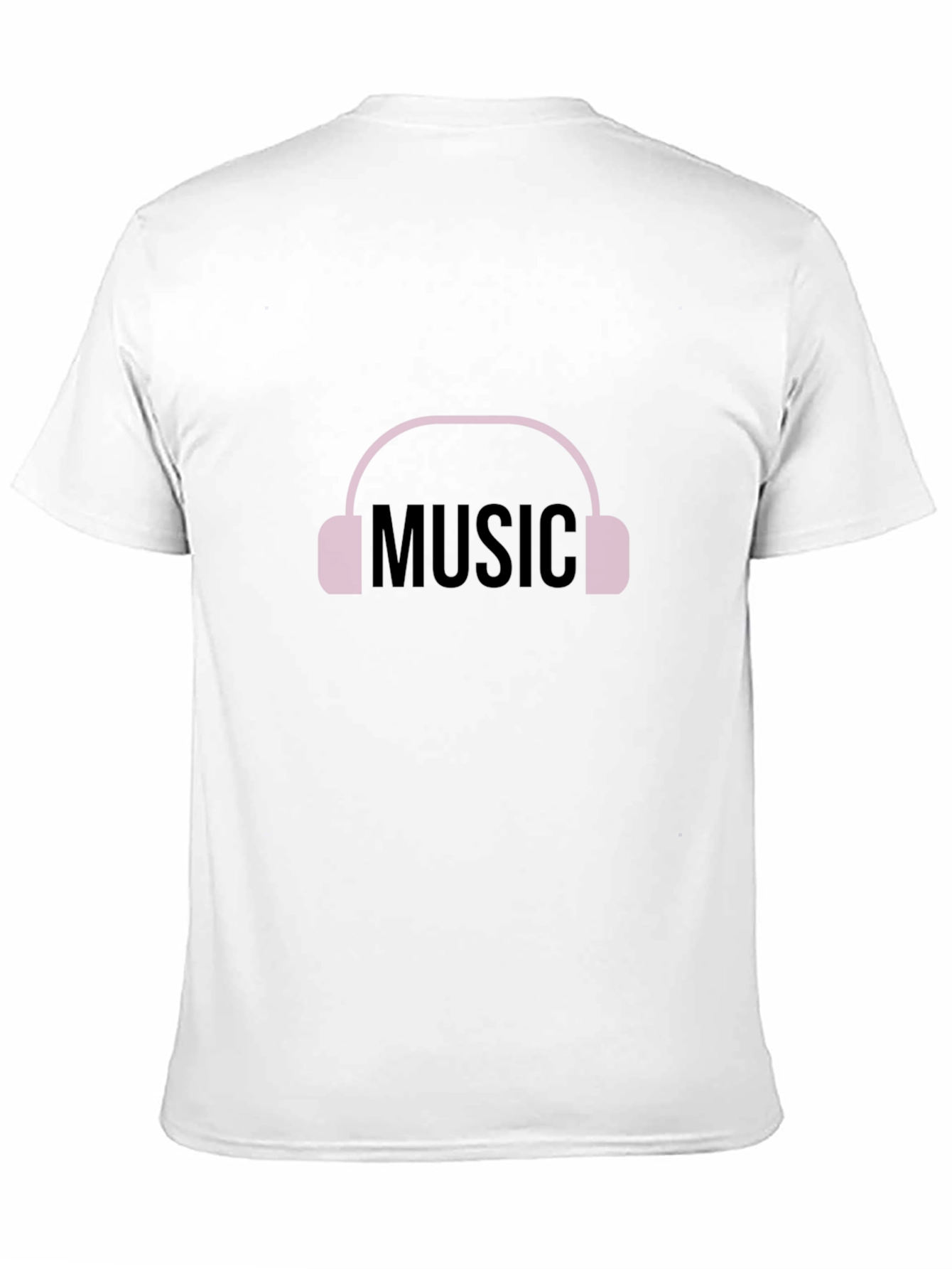 Music Headphone Graphic Tee - Black