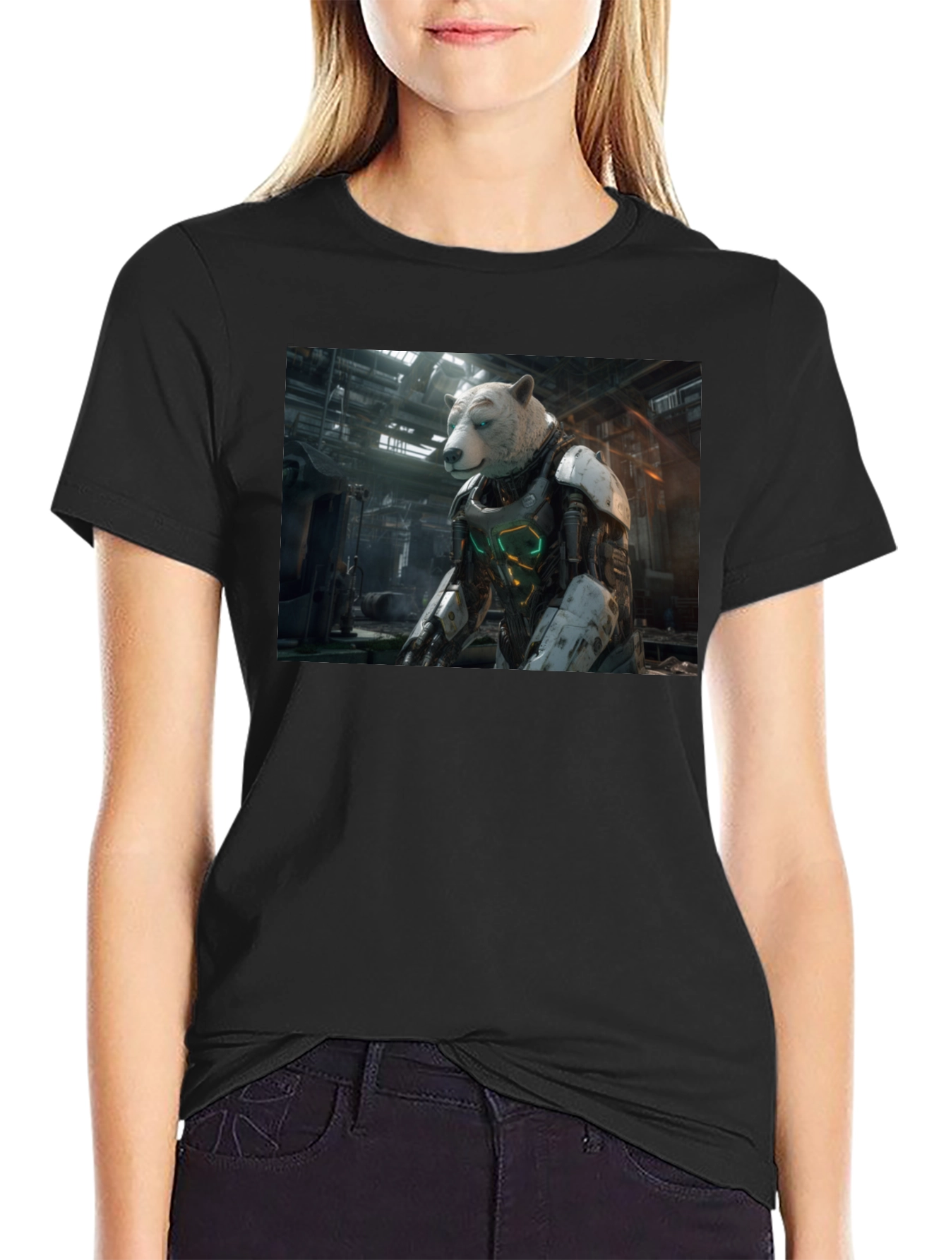 Sci-Fi Bear Robot T-Shirt