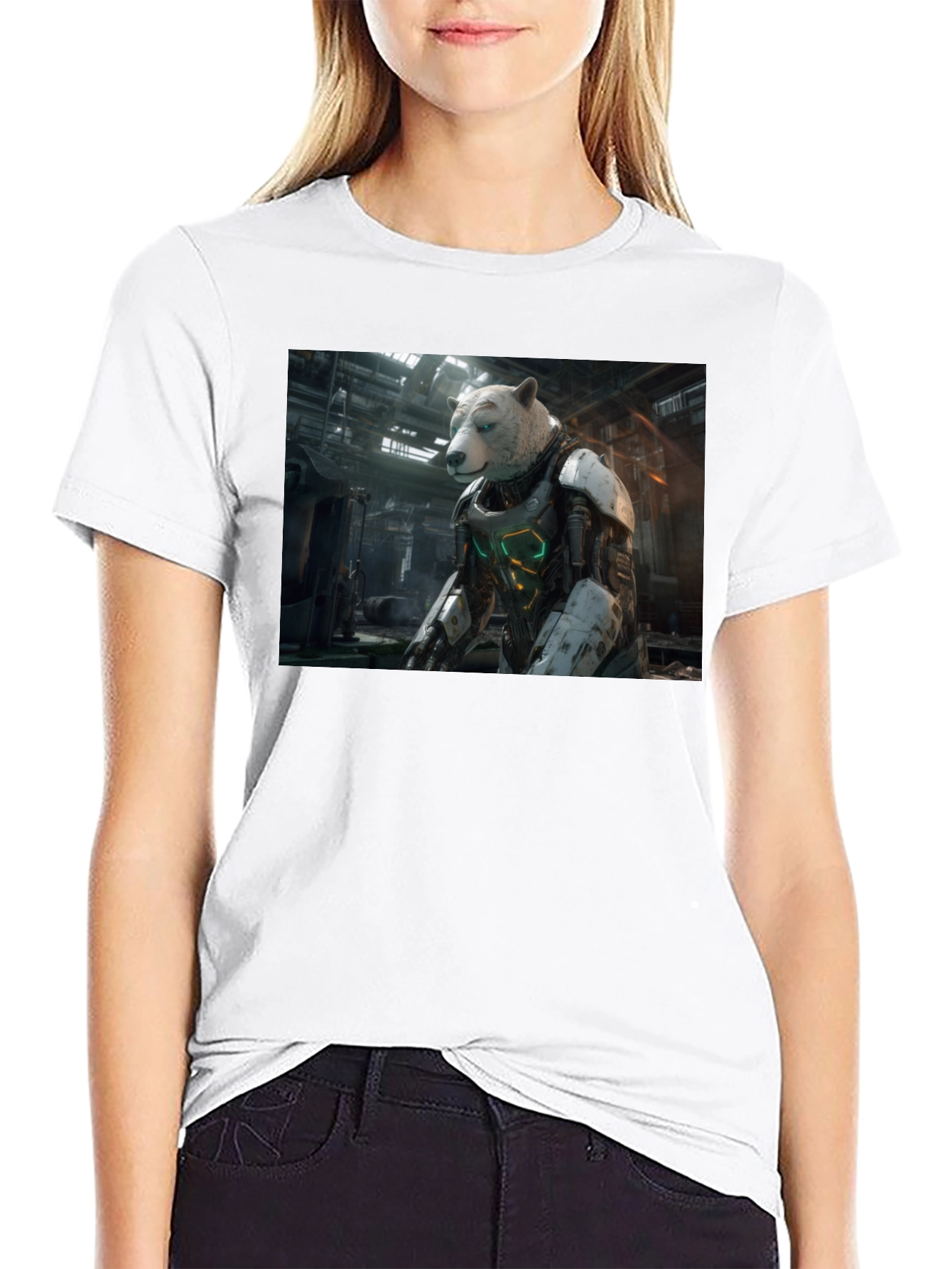 Sci-Fi Bear Robot T-Shirt