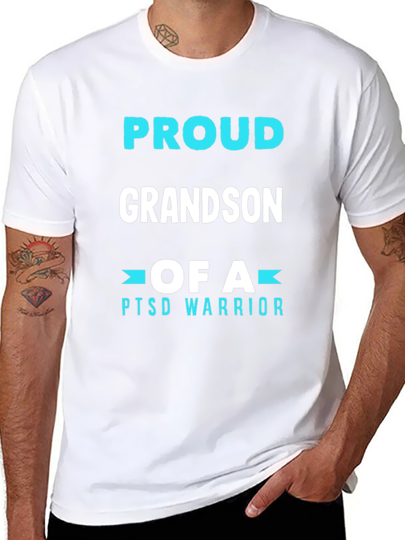 Proud Grandson of a PTSD Warrior T-Shirt