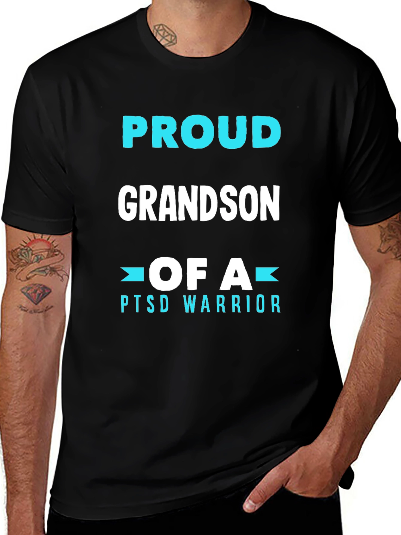Proud Grandson of a PTSD Warrior T-Shirt