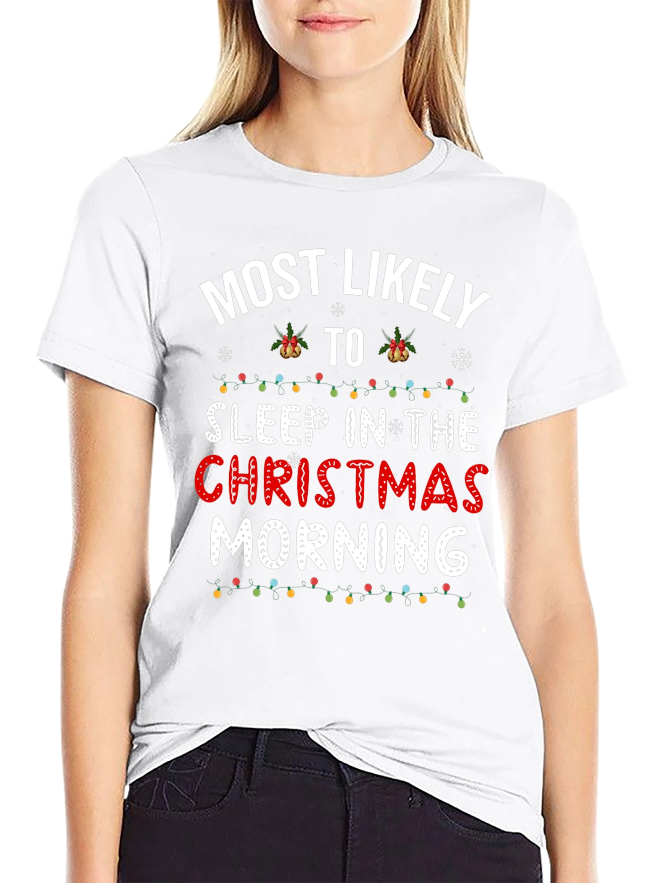 Funny Christmas Morning Sleep T-Shirt