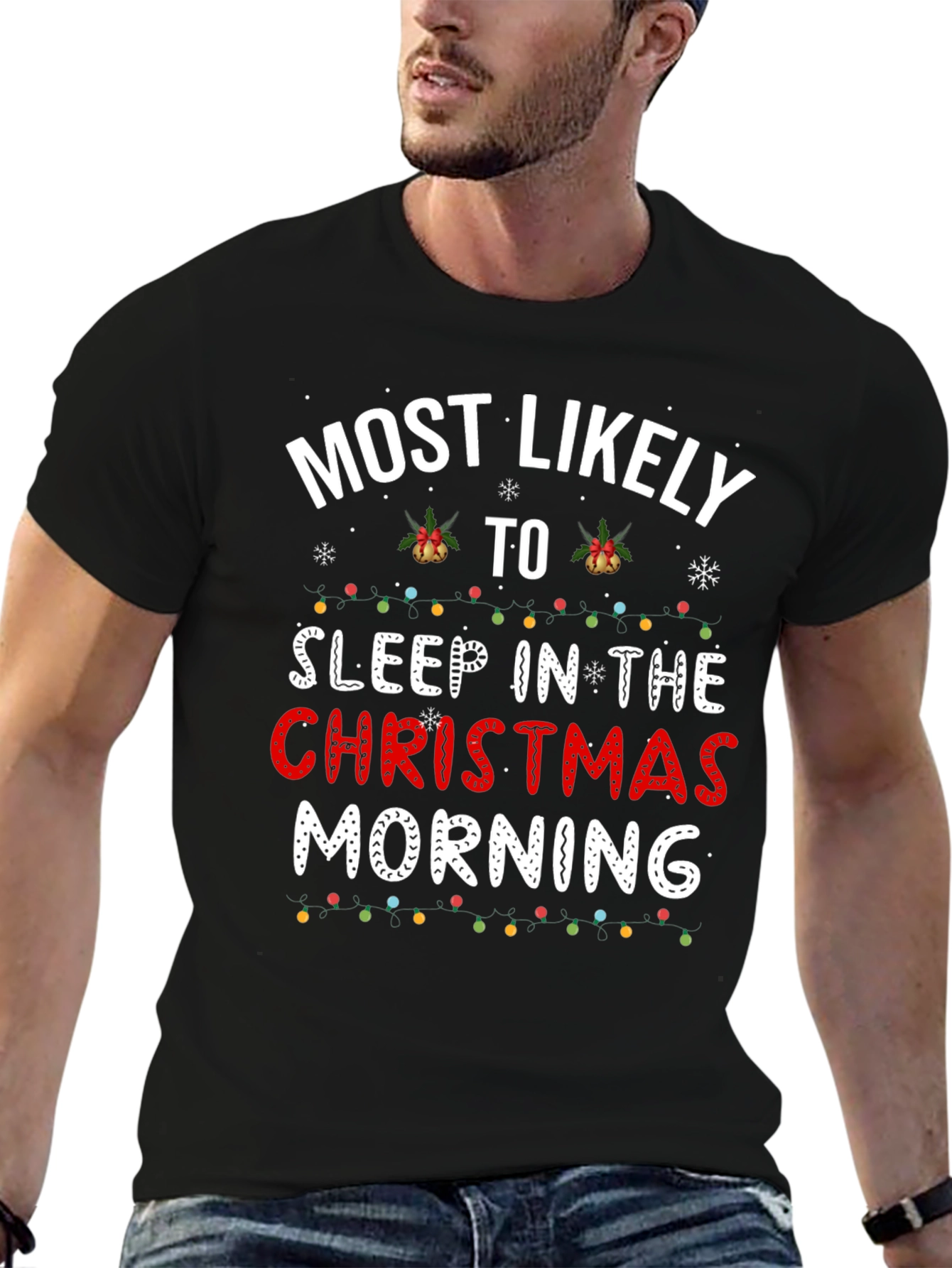Funny Christmas Morning Sleep T-Shirt