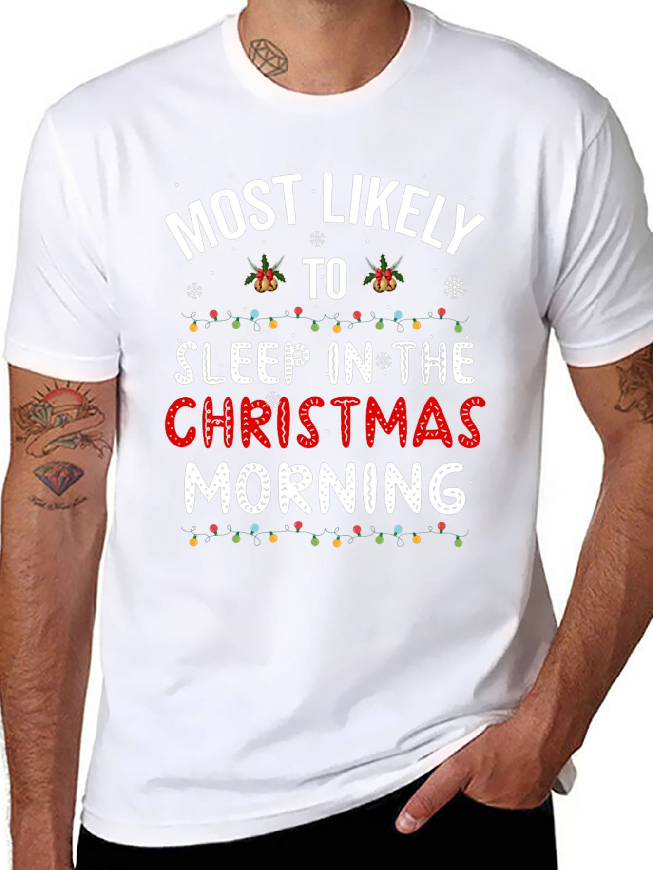 Funny Christmas Morning Sleep T-Shirt