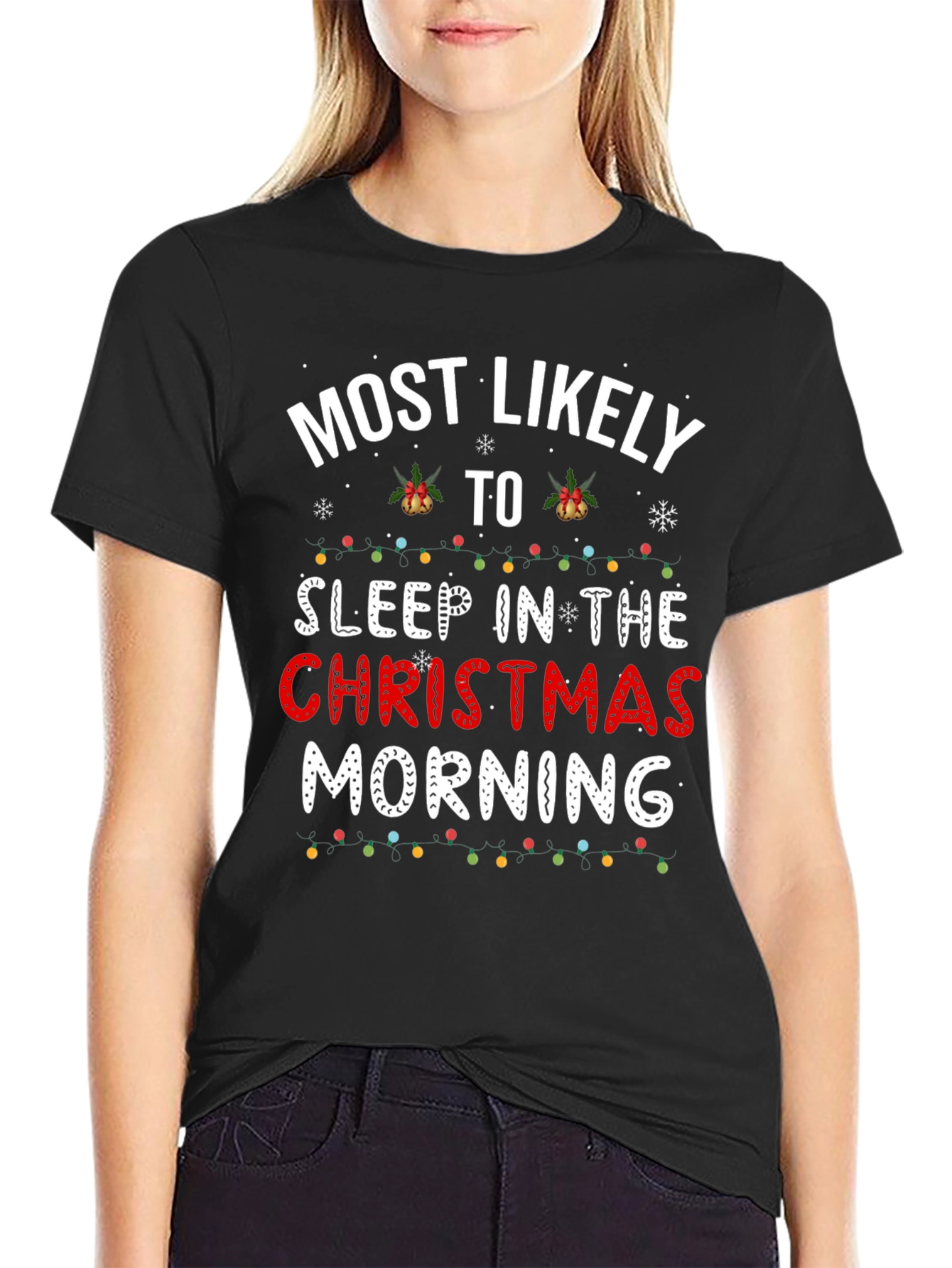 Funny Christmas Morning Sleep T-Shirt