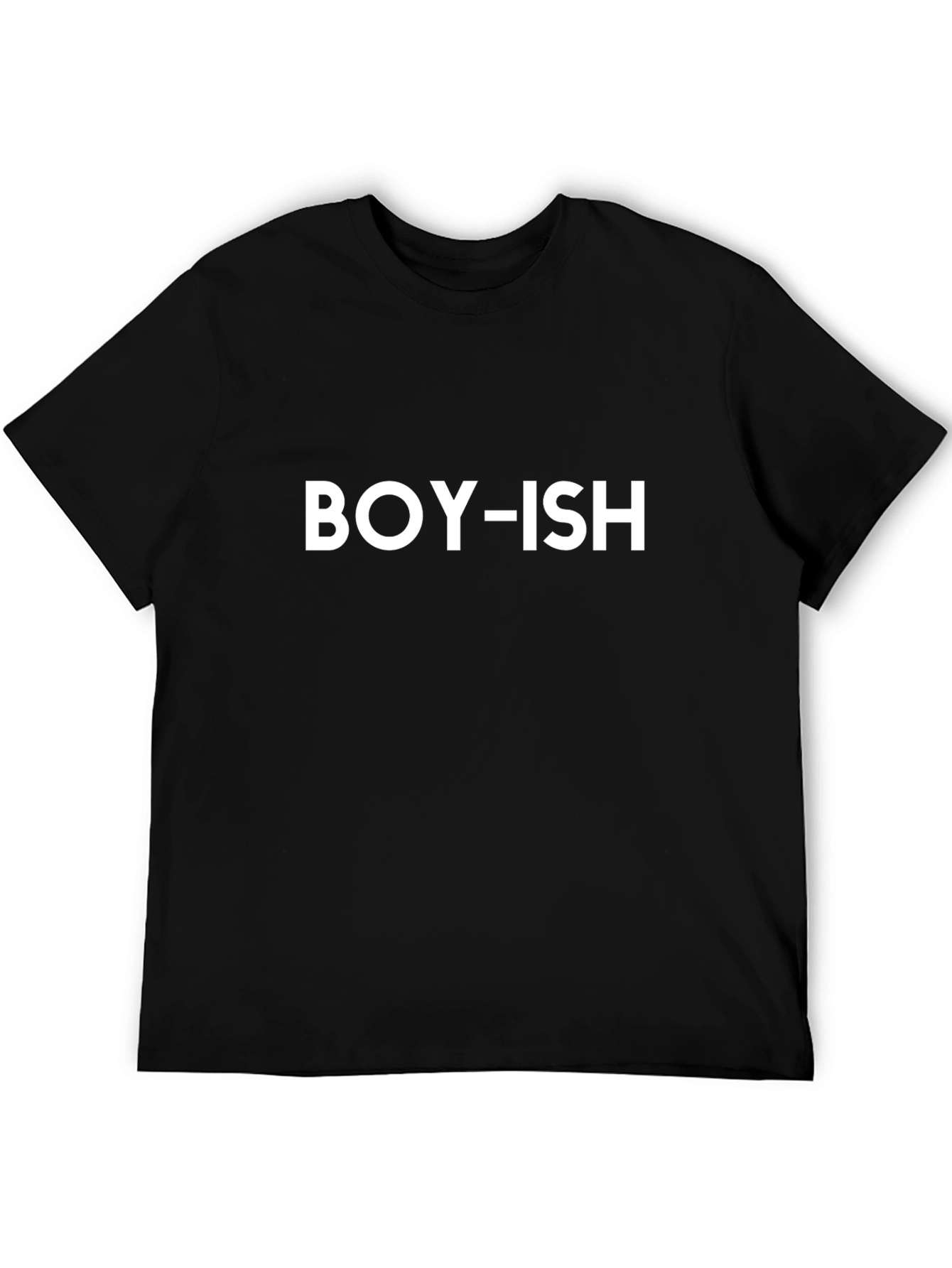 Boy-ish Black Graphic Tee