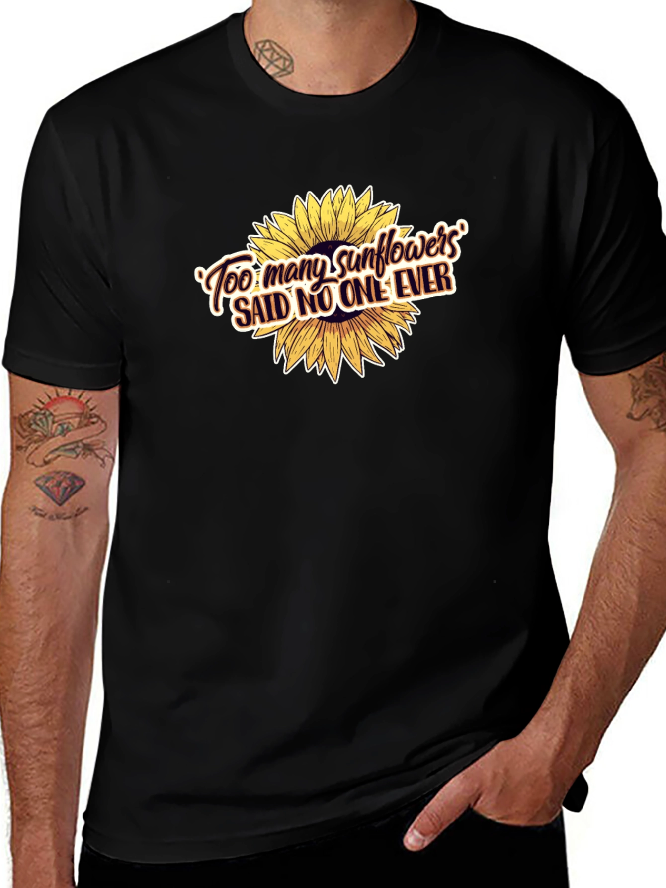 Sunflower Graphic T-Shirt - Too Many Sunflowers