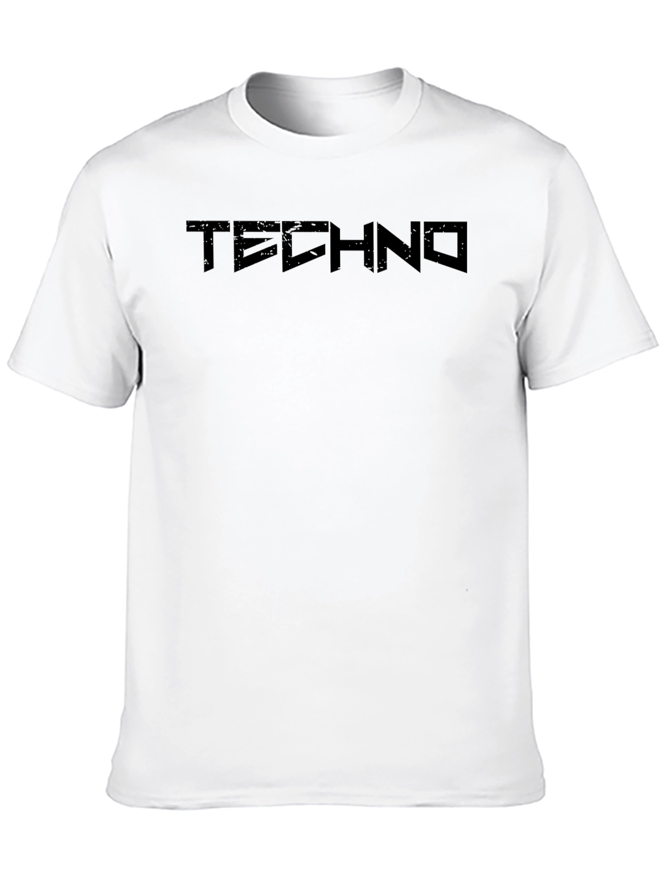 Techno Graphic Black T-Shirt - Minimalist Design