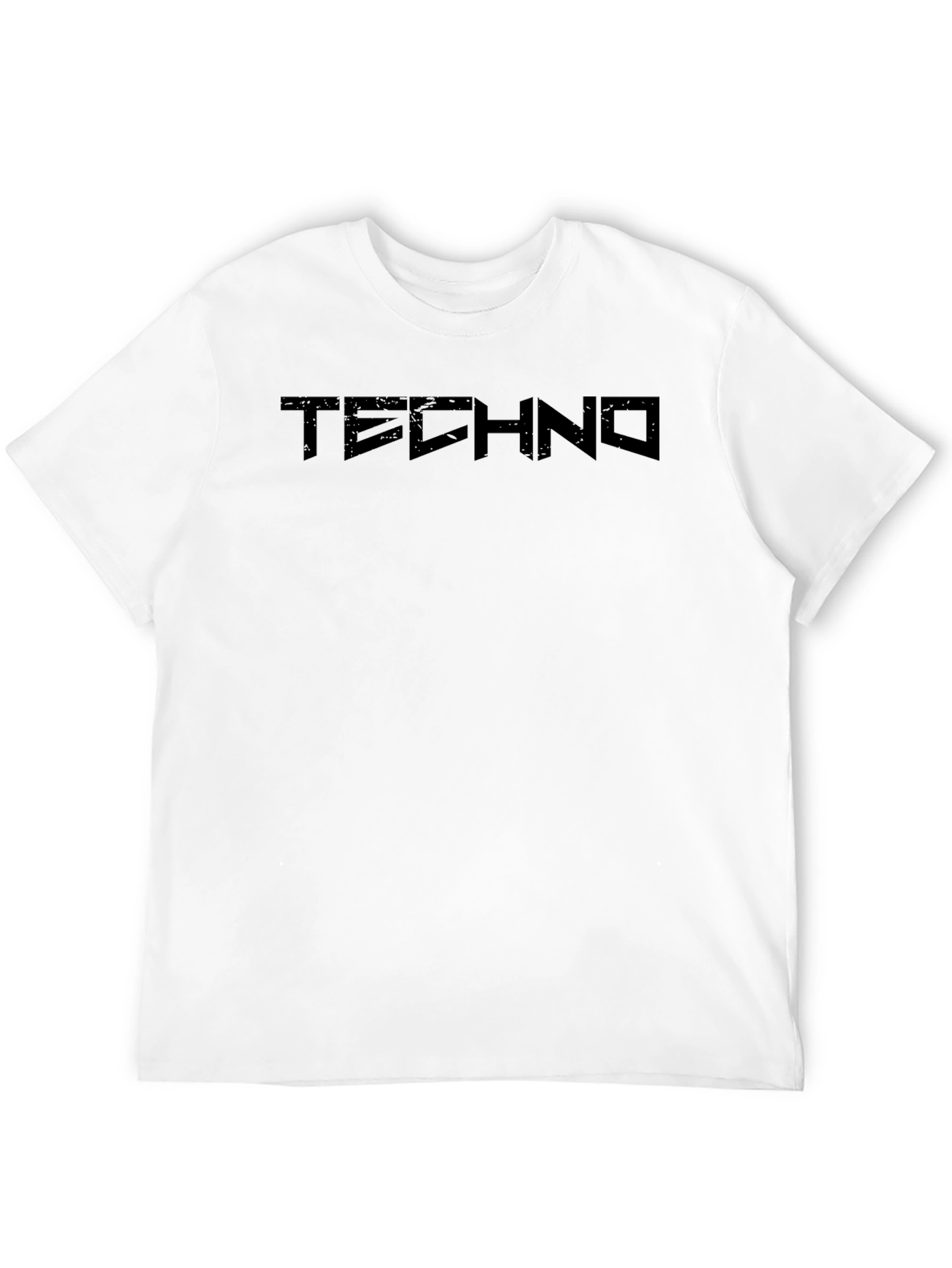 Techno Graphic Black T-Shirt - Minimalist Design
