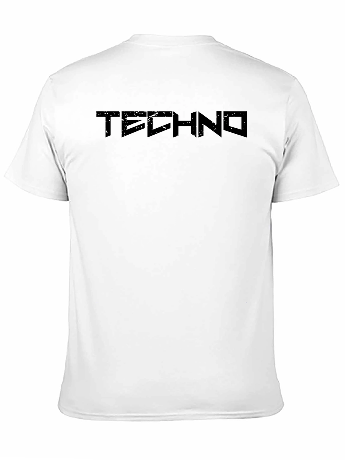 Techno Graphic Black T-Shirt - Minimalist Design