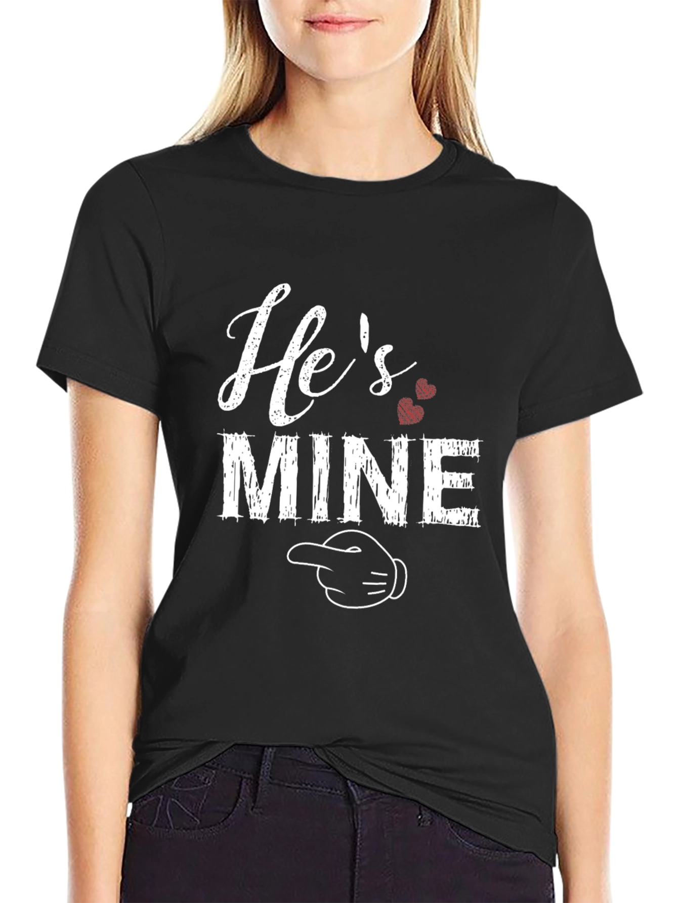 Hes Mine Graphic Tee - Valentines Day Shirt