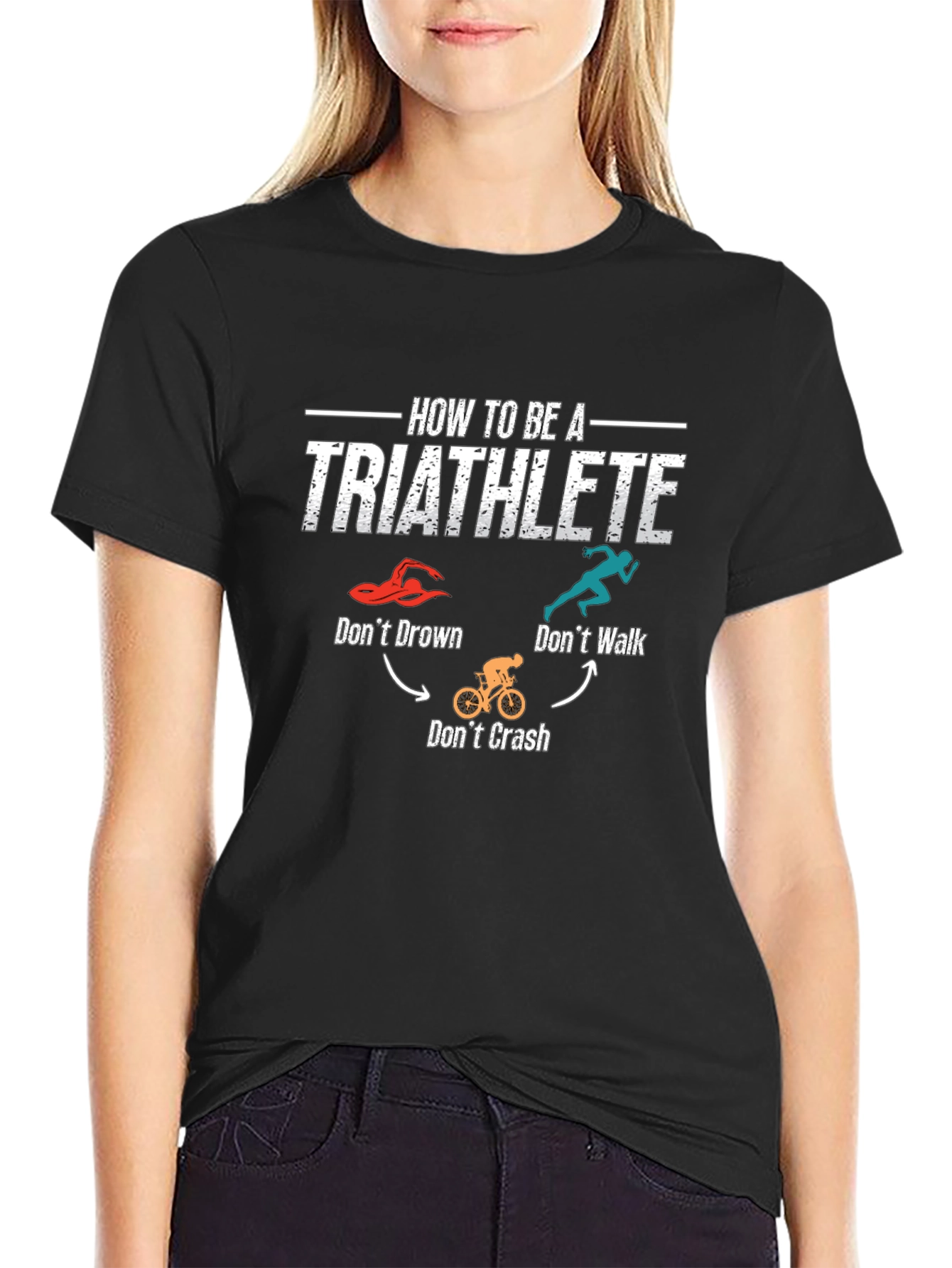 Triathlete How-To Black T-Shirt