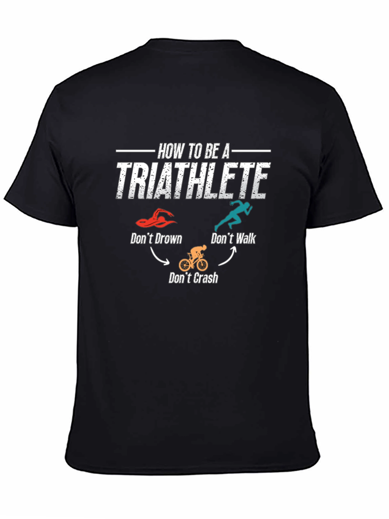 Triathlete How-To Black T-Shirt