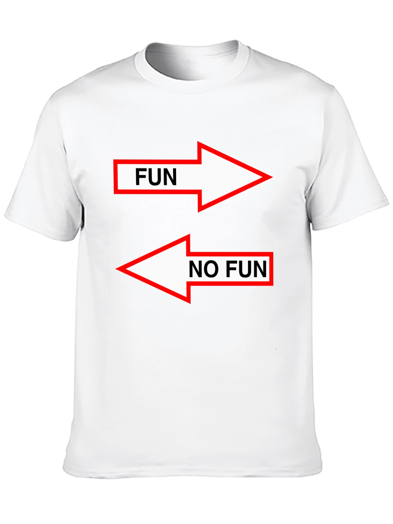 Fun/No Fun Arrow Graphic Tee - Black