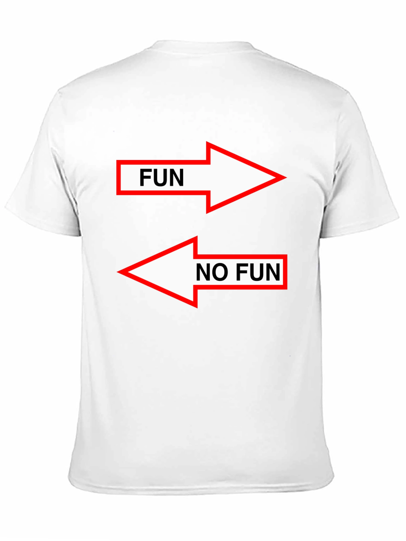 Fun/No Fun Arrow Graphic Tee - Black